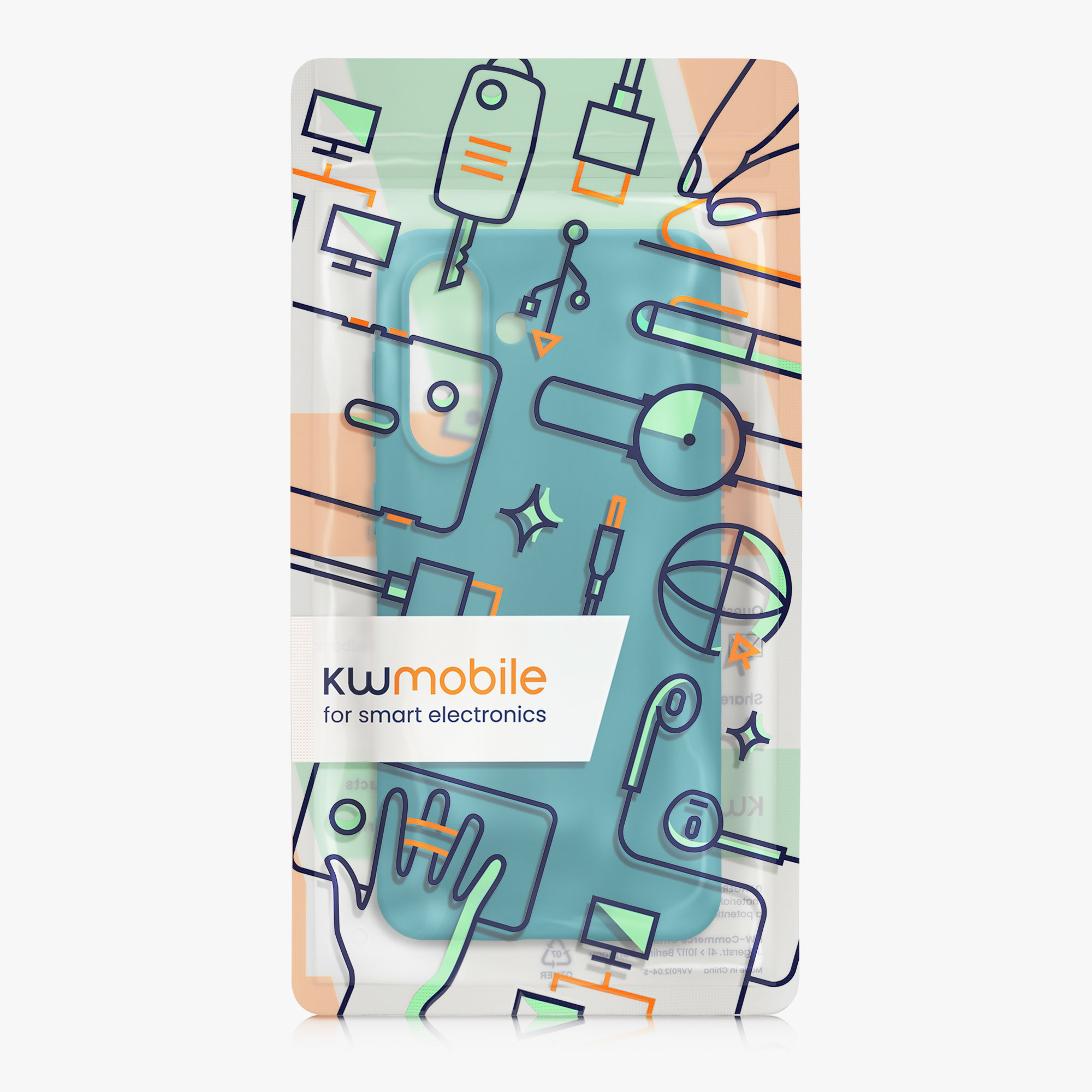 Kryt na mobil Samsung Galaxy A56 5G kwmobile TPU Matná petrolejová