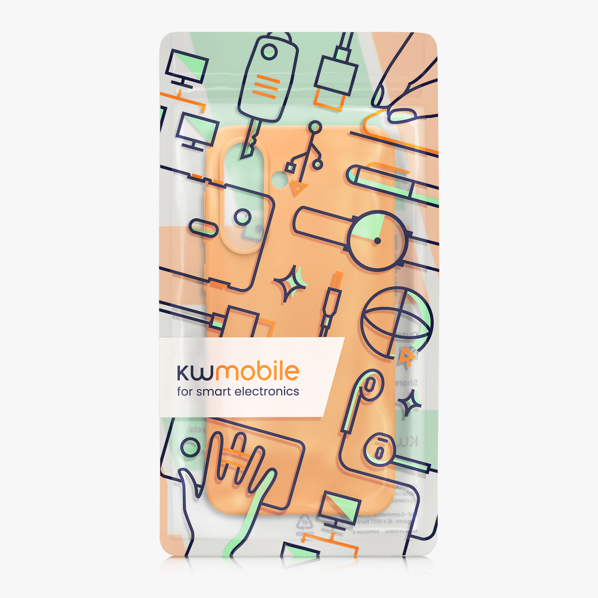 Kryt na mobil Samsung Galaxy A56 5G kwmobile TPU Ovocná oranžová