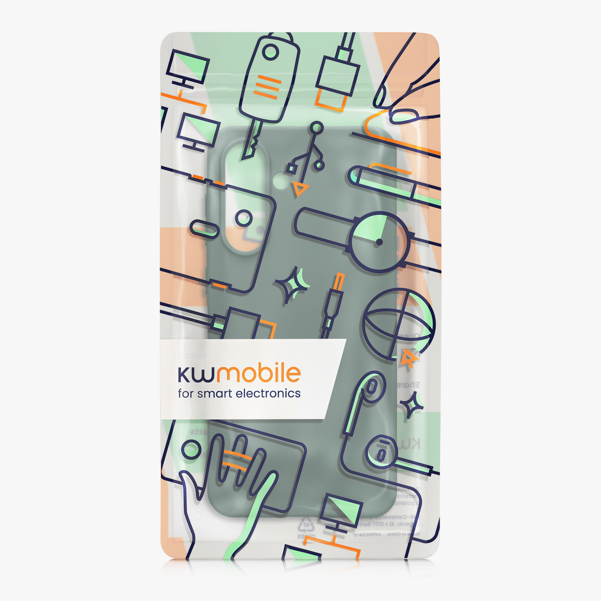 Kryt na mobil Samsung Galaxy A56 5G kwmobile TPU Lesní zelená