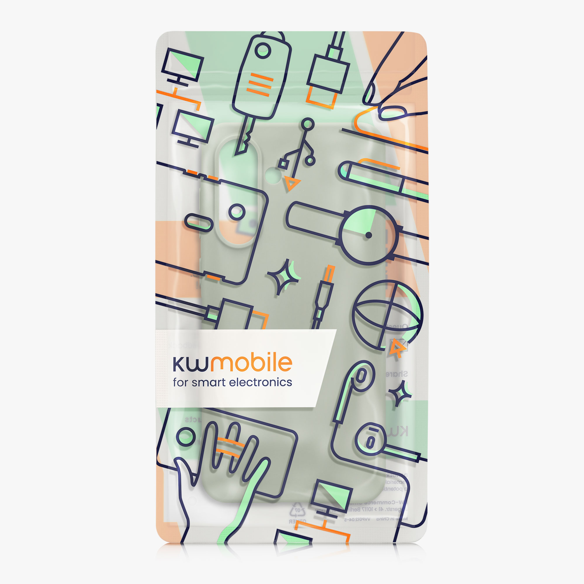 Kryt na mobil Samsung Galaxy A56 5G kwmobile TPU Šedo-zelená