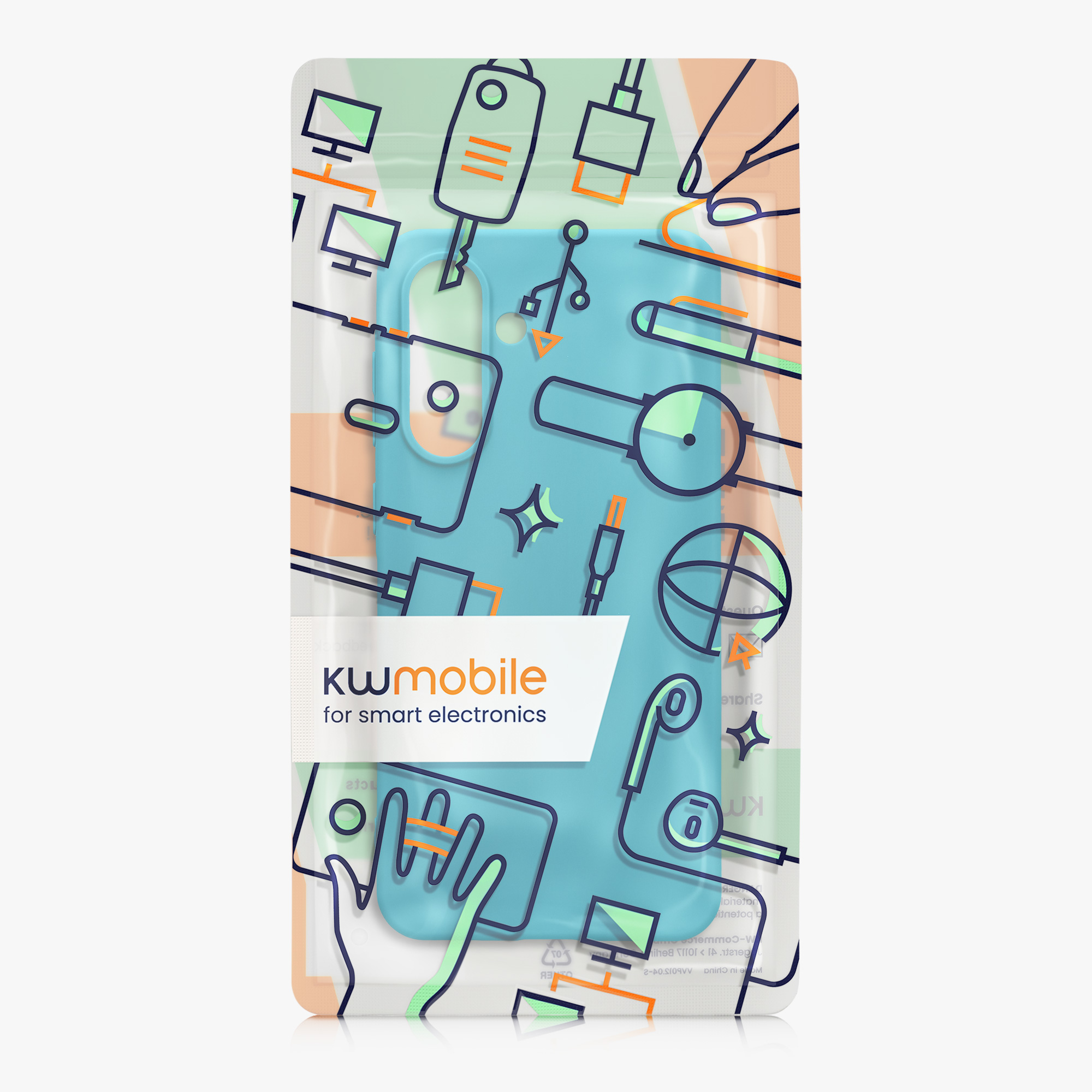 Kryt na mobil Samsung Galaxy A56 5G kwmobile TPU Chladný ledovec