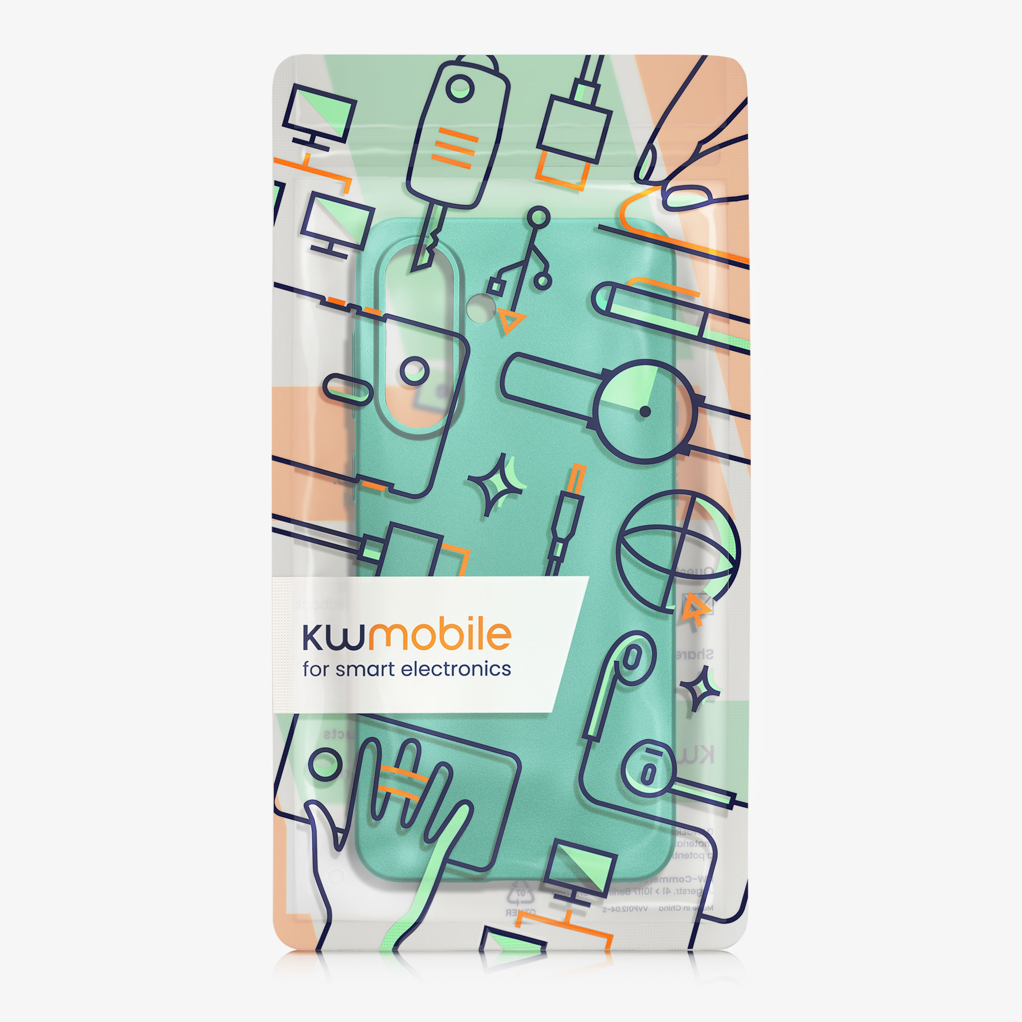 Kryt na mobil Samsung Galaxy A56 5G kwmobile TPU metalický Tmavě metalická zelená