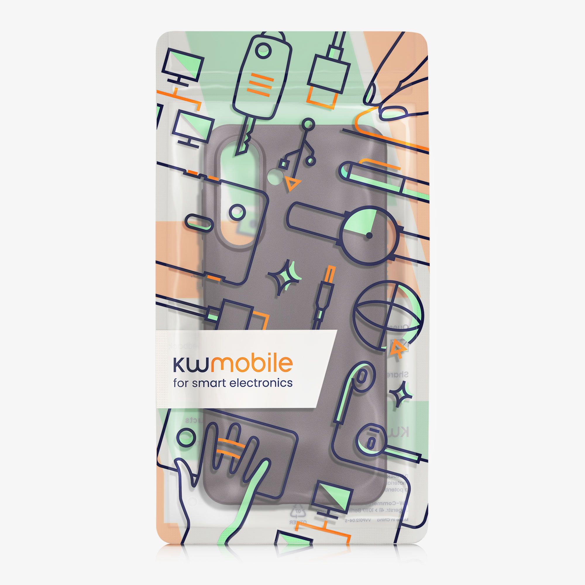 Kryt na mobil Samsung Galaxy A56 5G kwmobile TPU metalický Metalická ostružinová