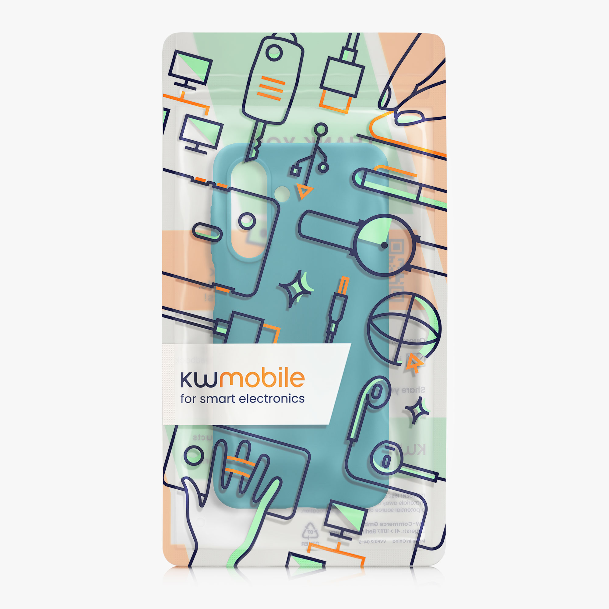Kryt na mobil Samsung Galaxy A26 5G kwmobile TPU Matná petrolejová