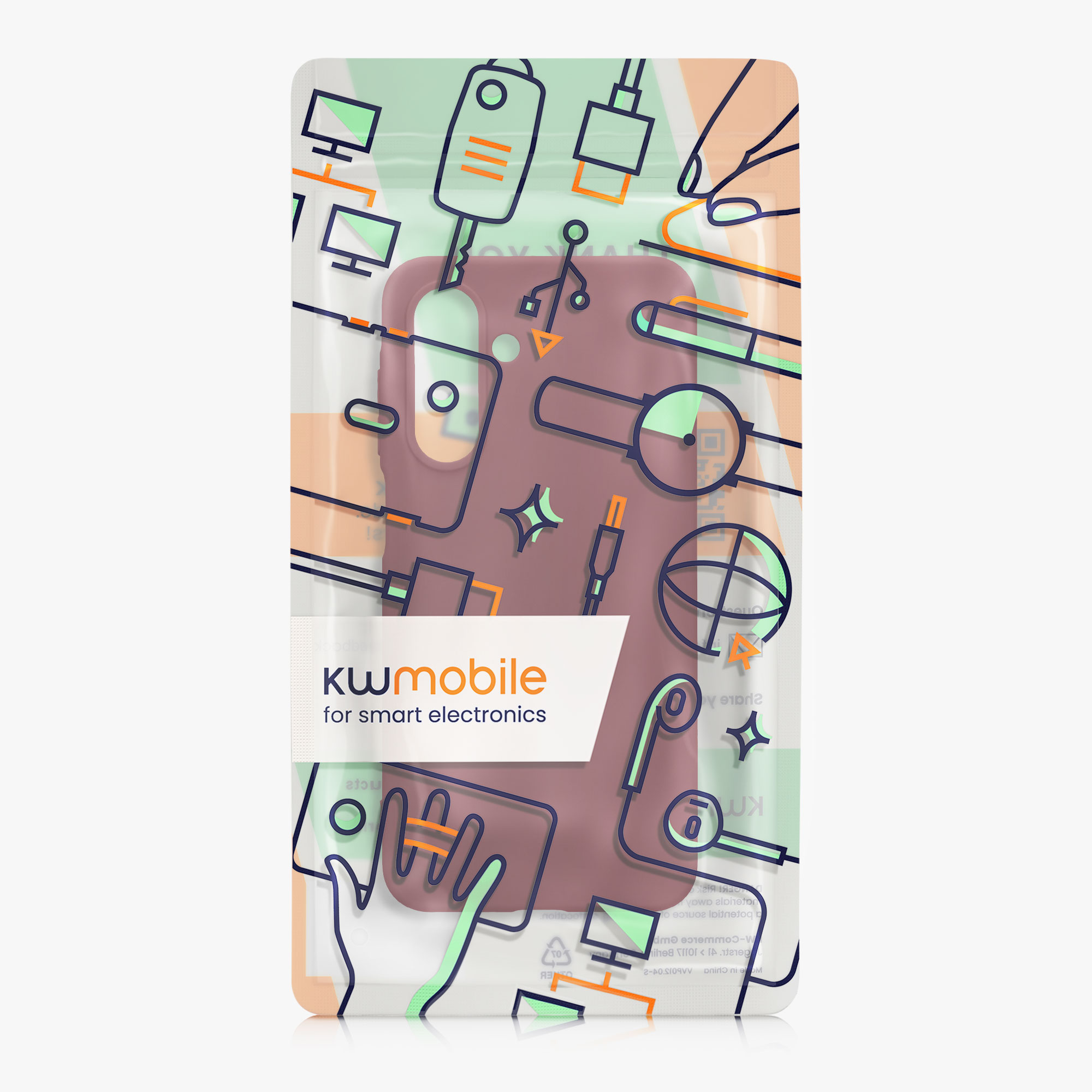 Kryt na mobil Samsung Galaxy A26 5G kwmobile TPU Bordeaux fialová