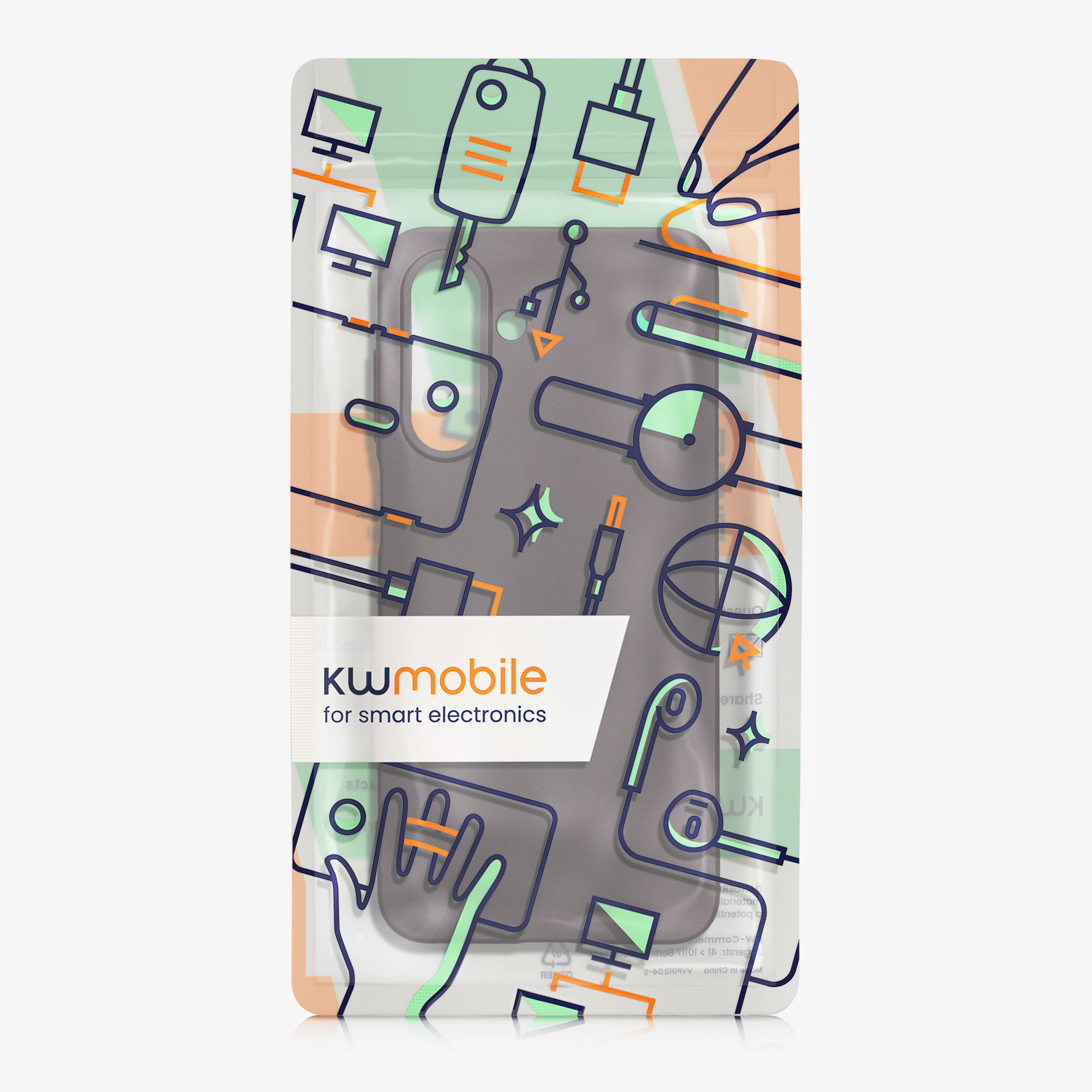 Kryt na mobil Samsung Galaxy A26 5G kwmobile TPU metalický Metalická ostružinová