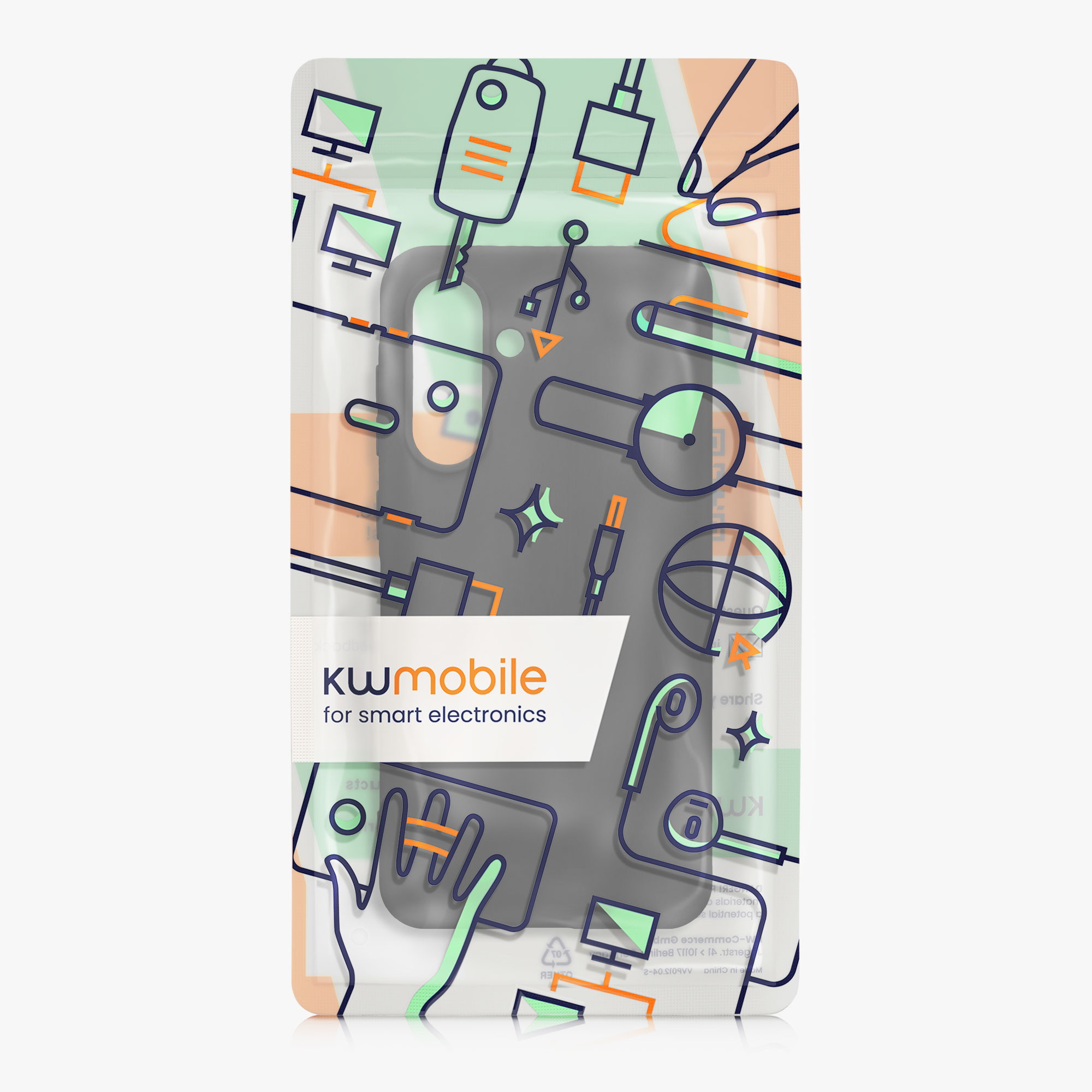 Kryt na mobil Samsung Galaxy A36 5G kwmobile TPU Tmavě šedá
