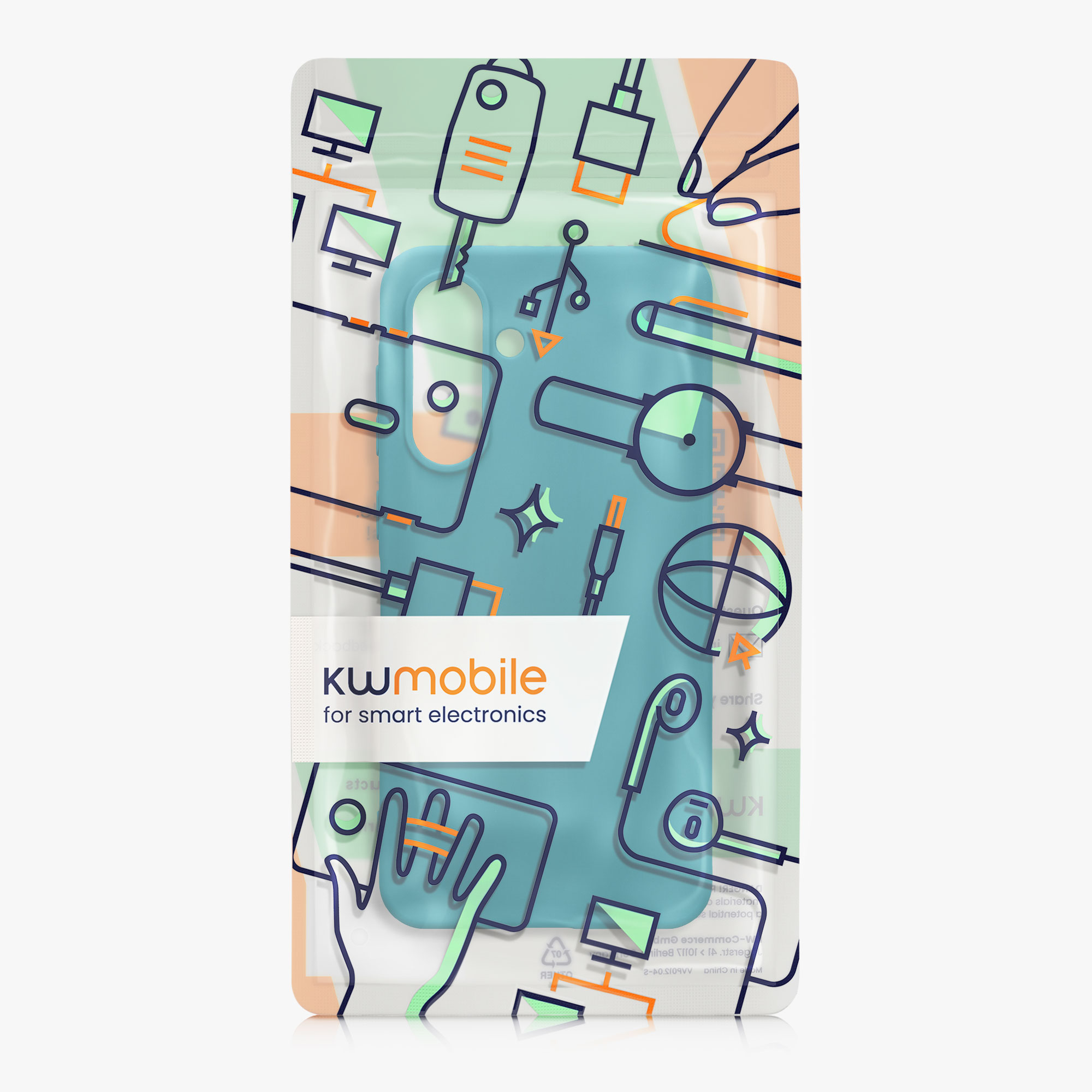 Kryt na mobil Samsung Galaxy A36 5G kwmobile TPU Matná petrolejová
