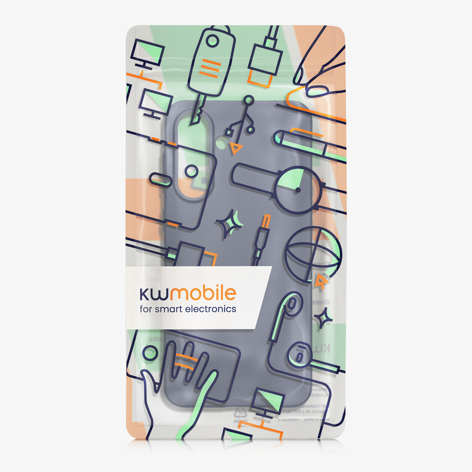 Metalický kryt na mobil Samsung Galaxy A36 5G kwmobile metalicky modrý