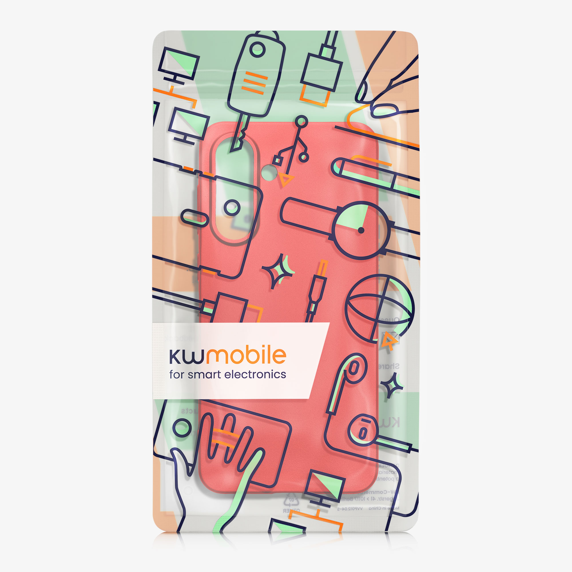 Metalický kryt na mobil Samsung Galaxy A36 5G kwmobile metalicky tmavě červený
