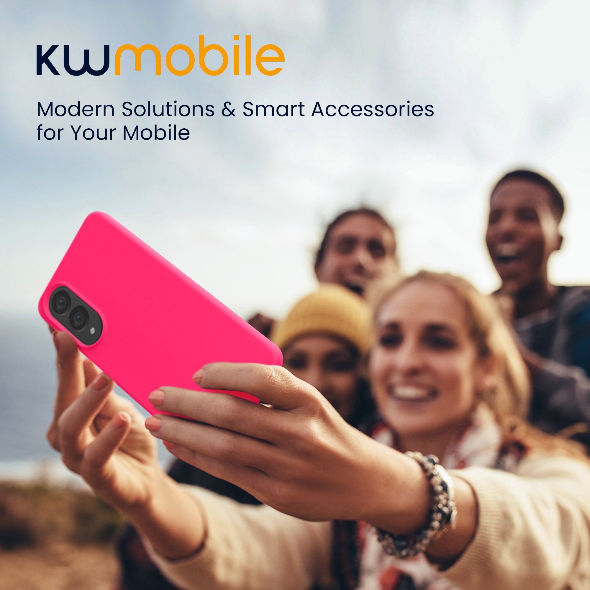 Kryt na mobil Samsung Galaxy S25 Edge kwmobile neonově růžová