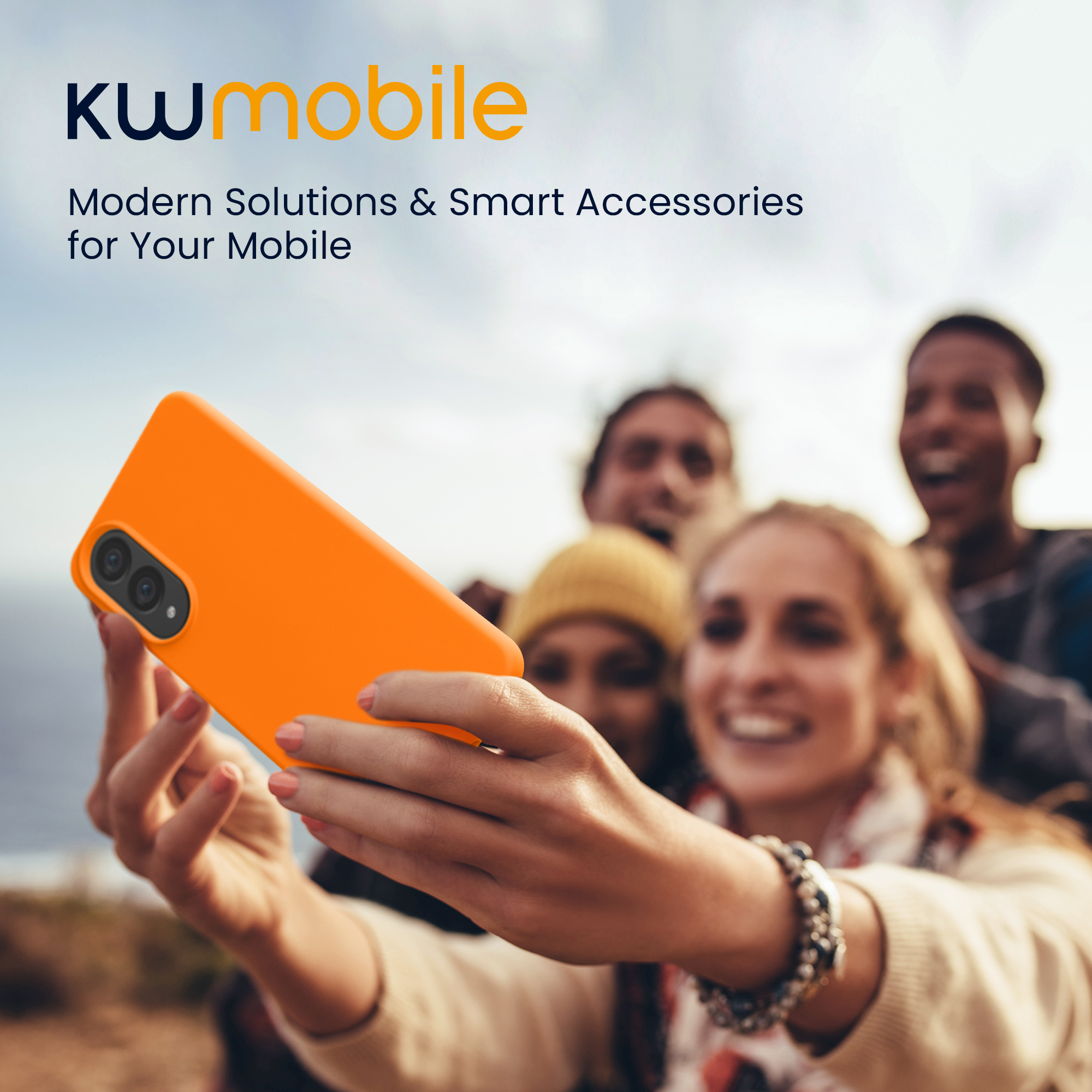 Kryt na mobil Samsung Galaxy S25 Edge kwmobile oranžová Fruity Orange