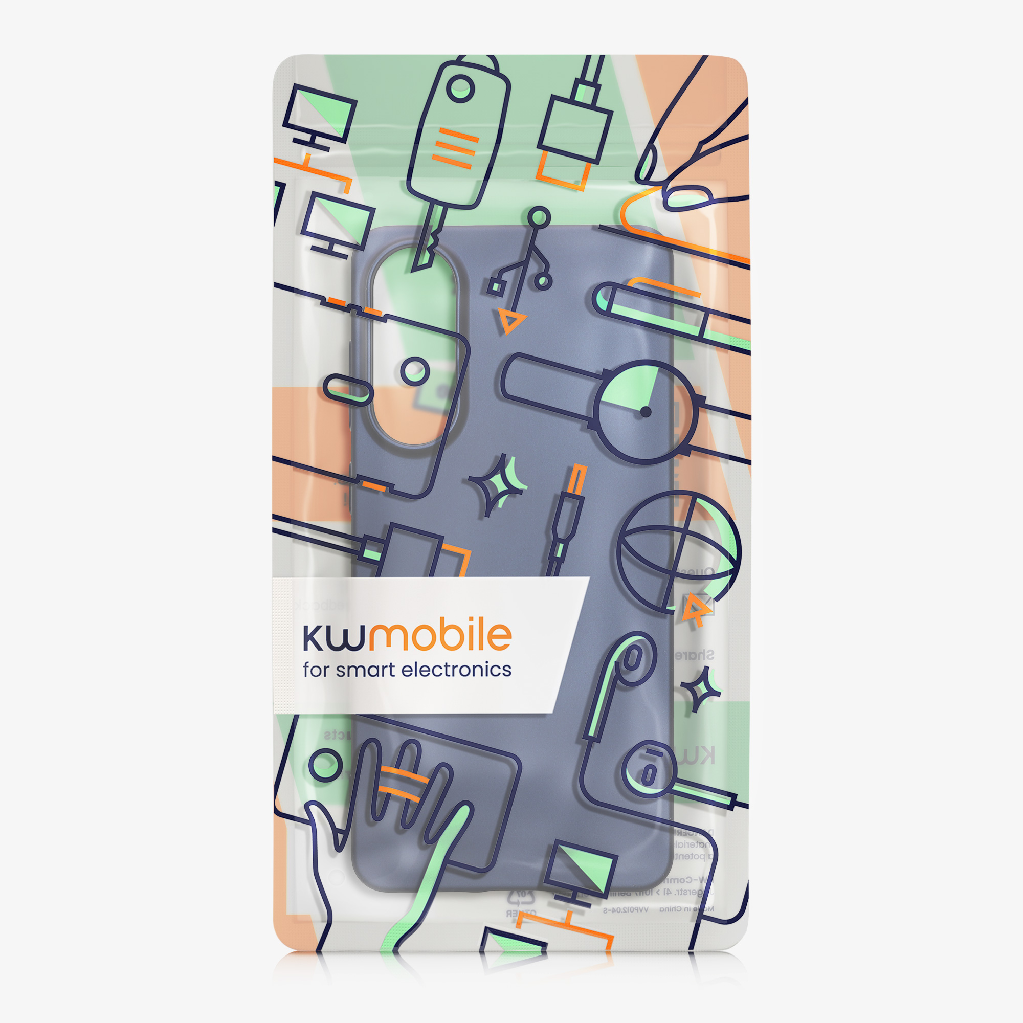 Kryt na mobil Samsung Galaxy S25 Edge kwmobile metalická modrá