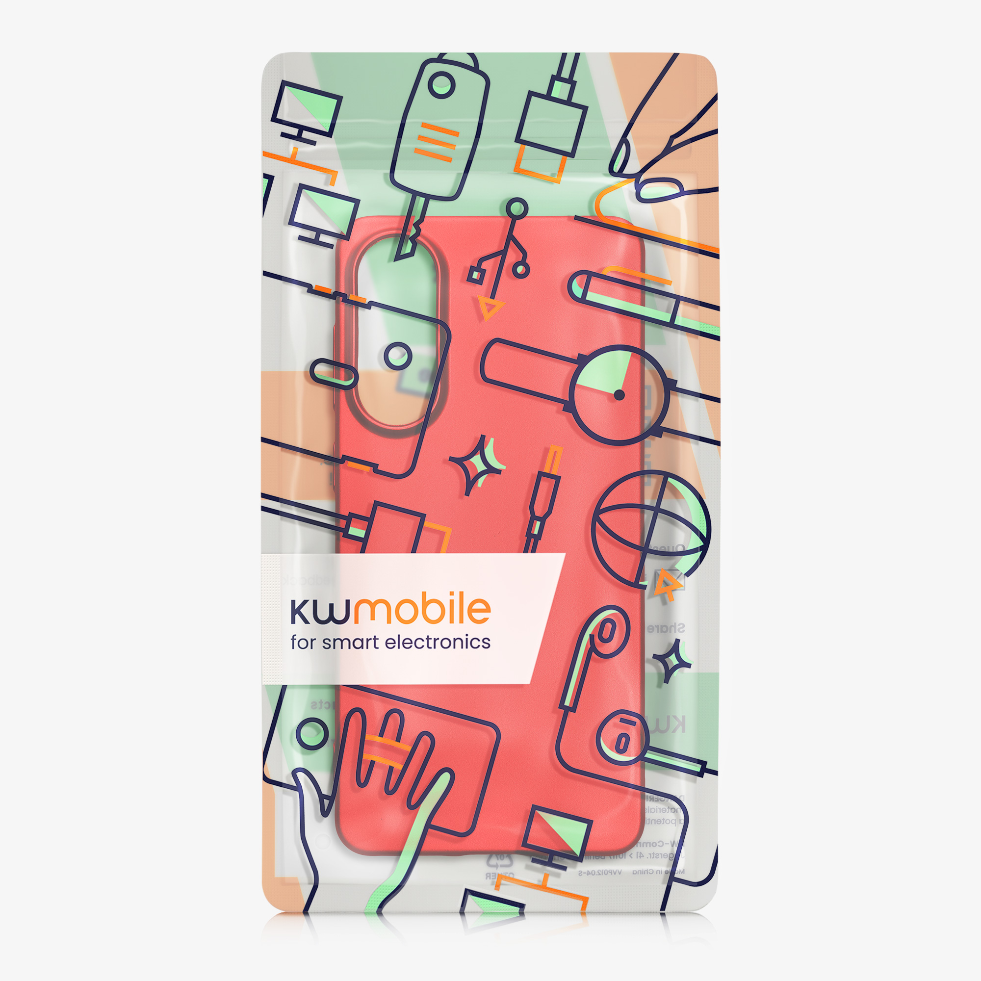 Kryt na mobil Samsung Galaxy S25 Edge kwmobile metalická tmavě červená