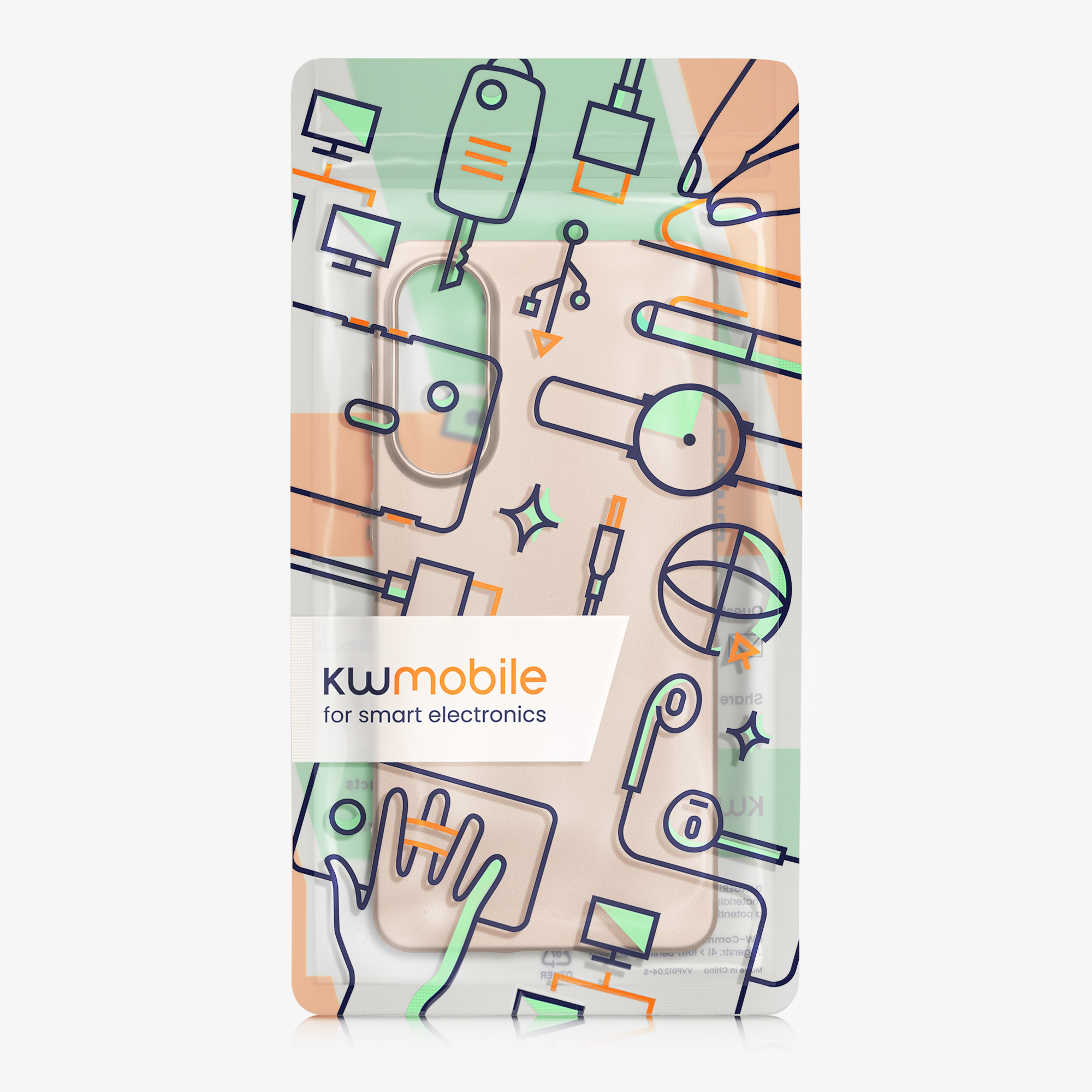 Kryt na mobil Samsung Galaxy S25 Edge kwmobile metalická zlatá