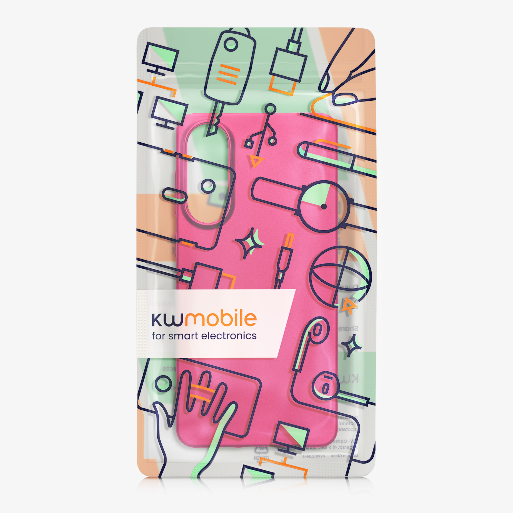Kryt na mobil Samsung Galaxy S25 Edge kwmobile metalická růžová