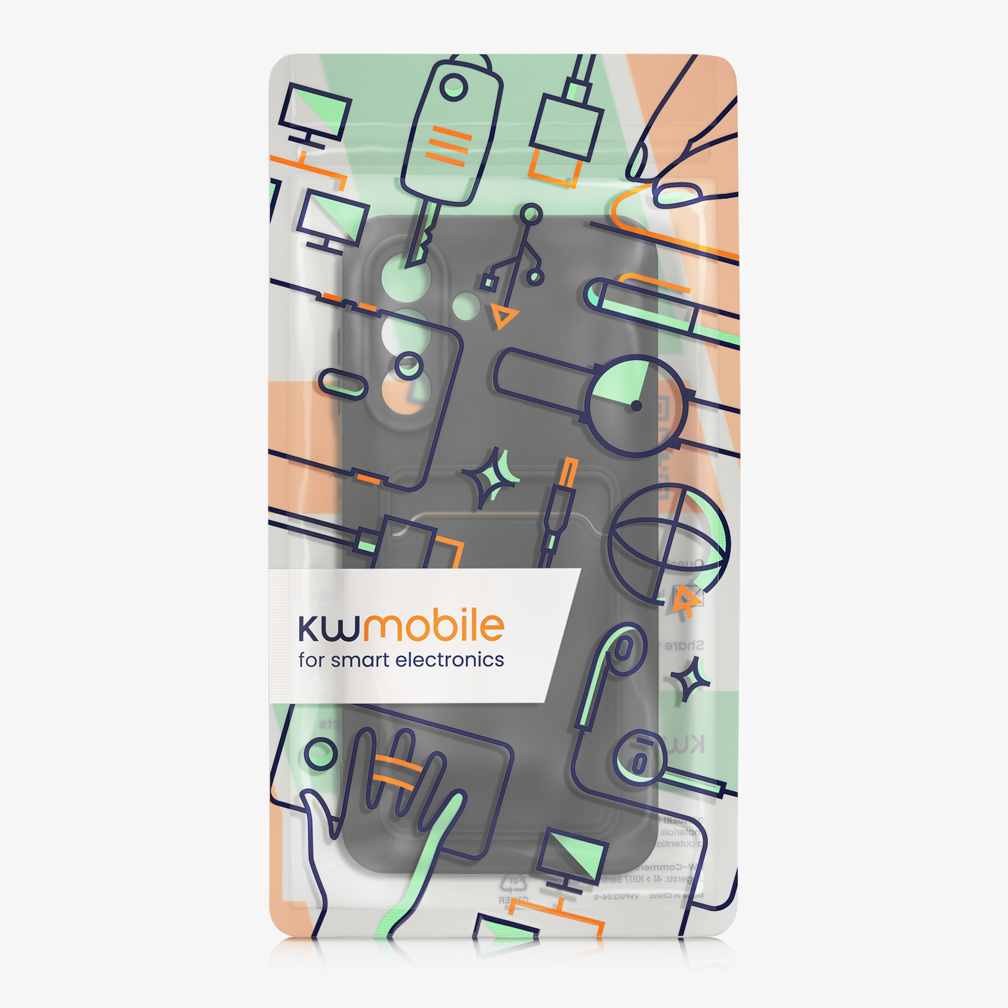 Kryt na mobil Samsung Galaxy A26 5G kwmobile TPU s přihrádkou na kartu Černá