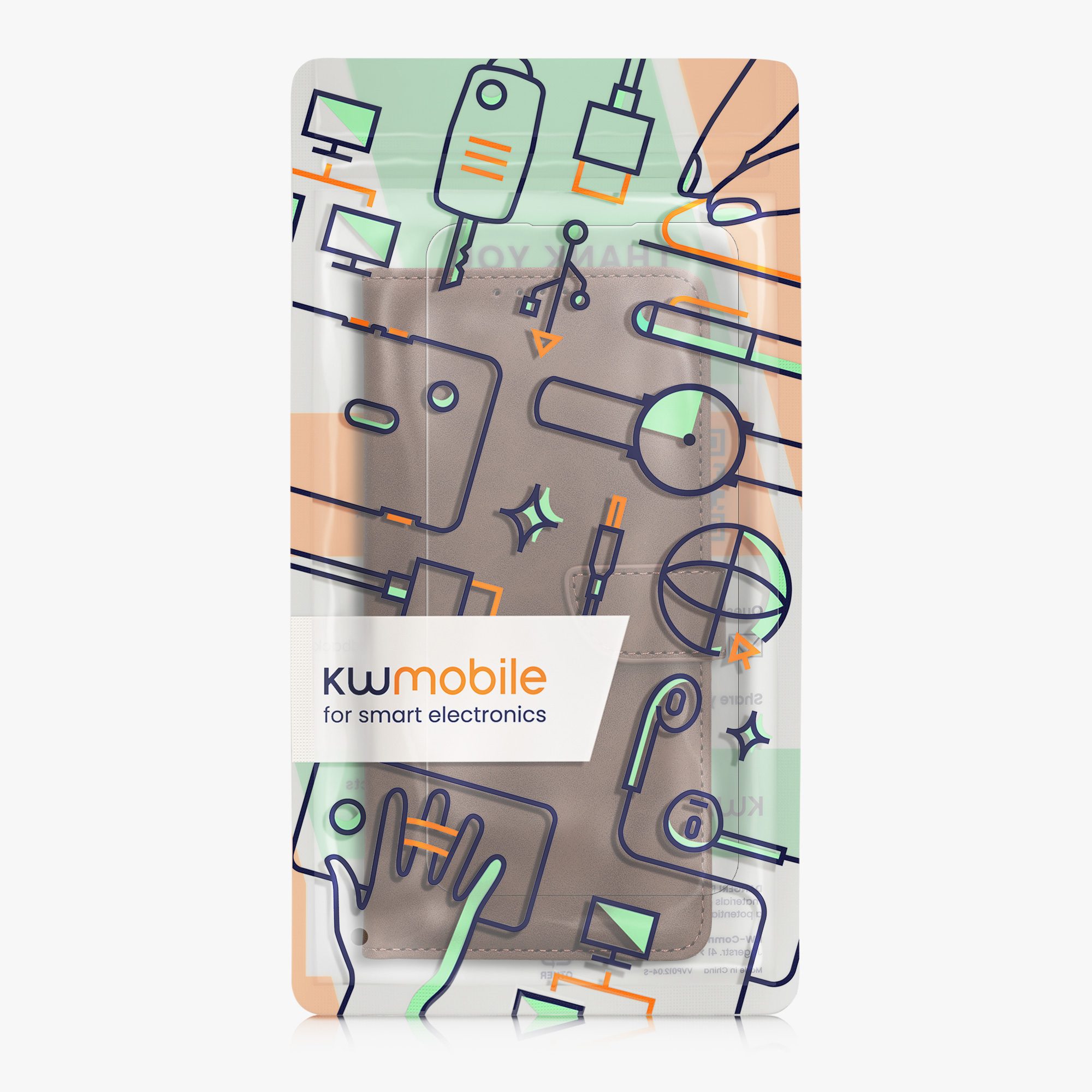PU kožené pouzdro peněženka Samsung Galaxy A56 5G kwmobile RFID ochrana Tmavě hnědá