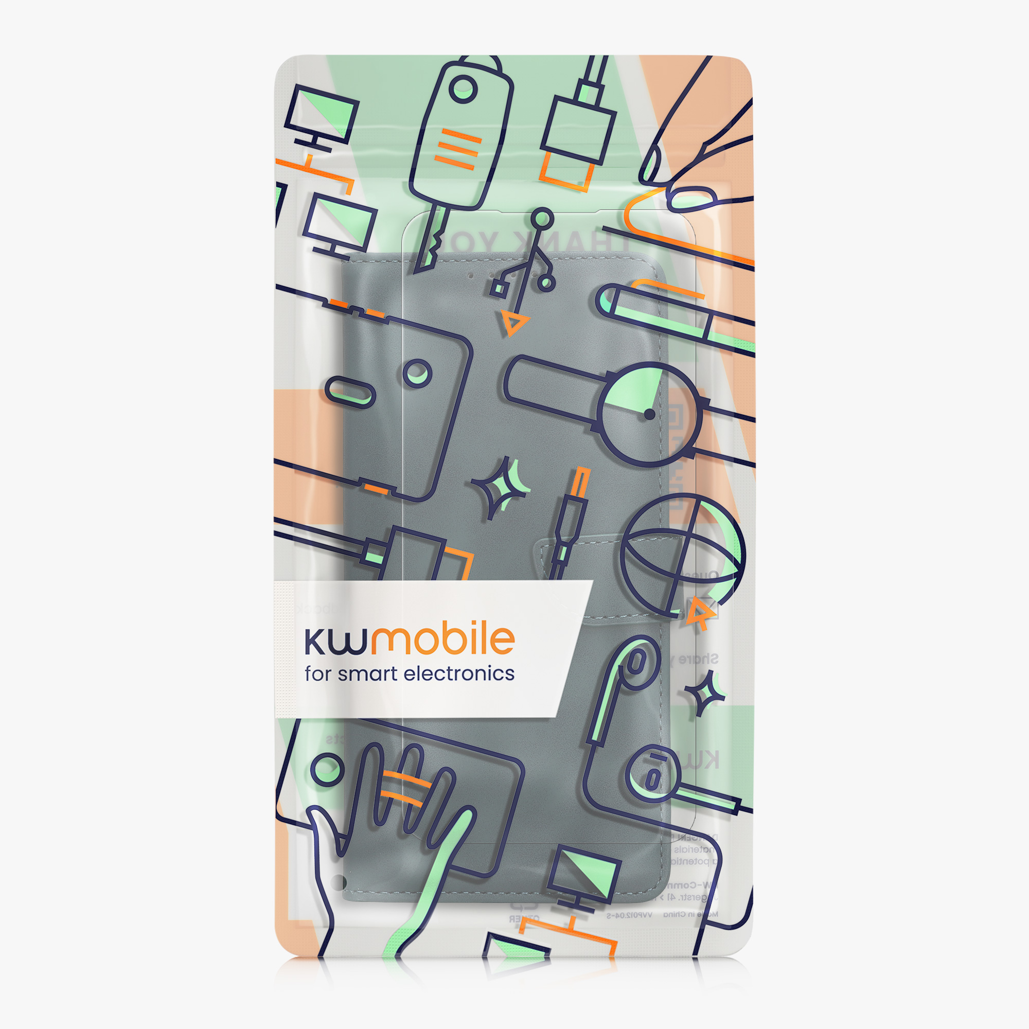 PU kožené pouzdro peněženka Samsung Galaxy A56 5G kwmobile RFID ochrana Petrolejová