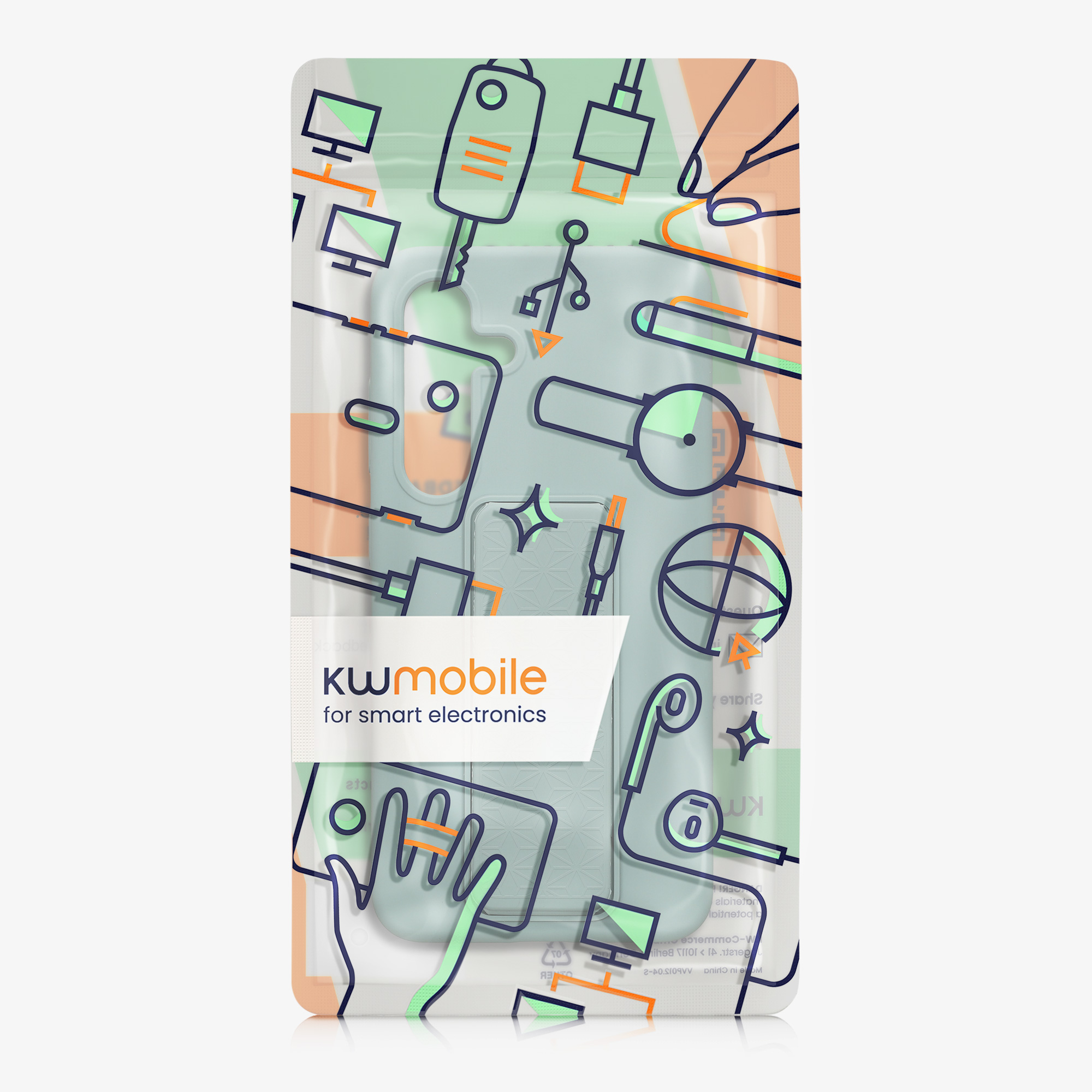 Kryt na mobil Galaxy S24 kwmobile poutko mátová