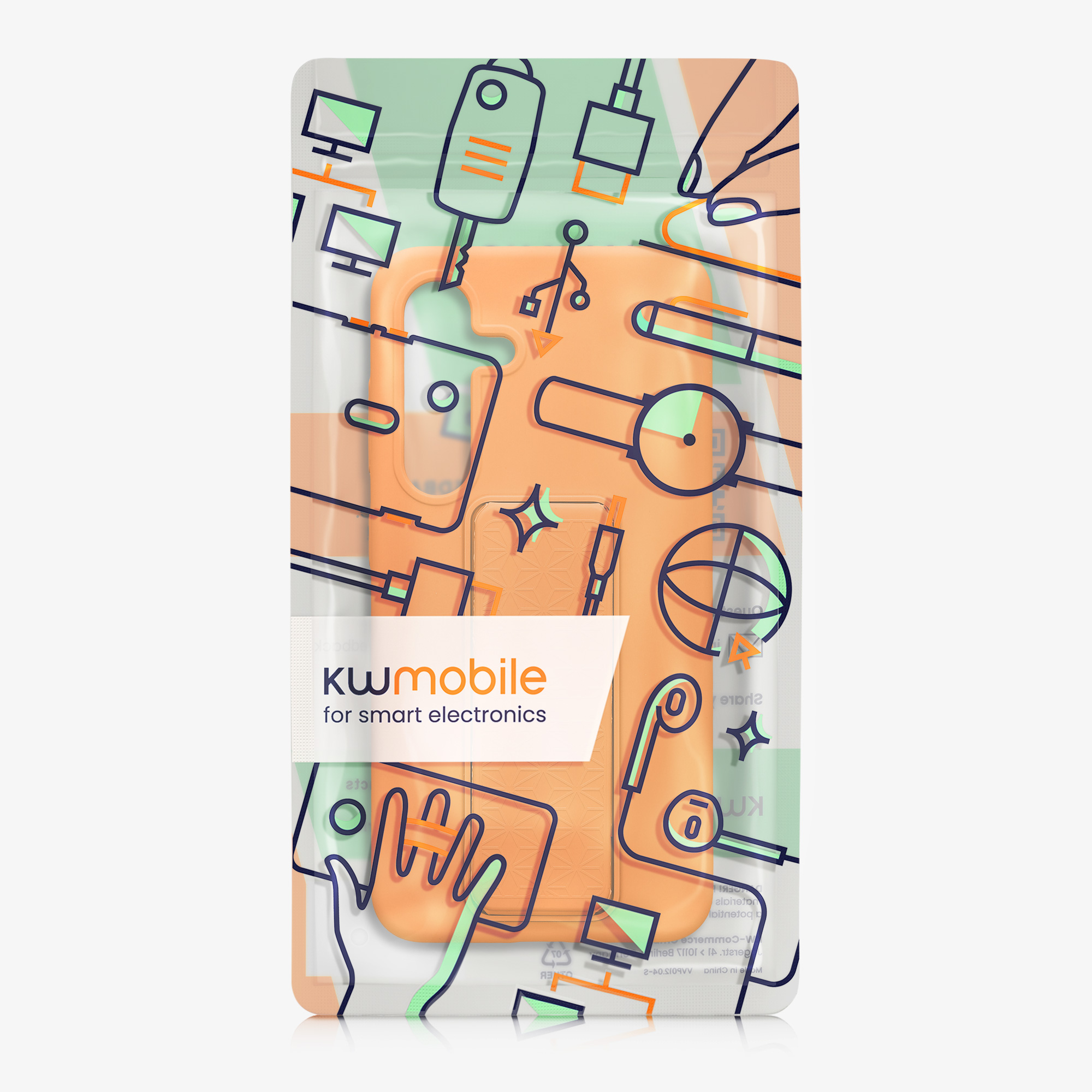 Kryt na mobil Galaxy S24 kwmobile poutko ovocná oranžová