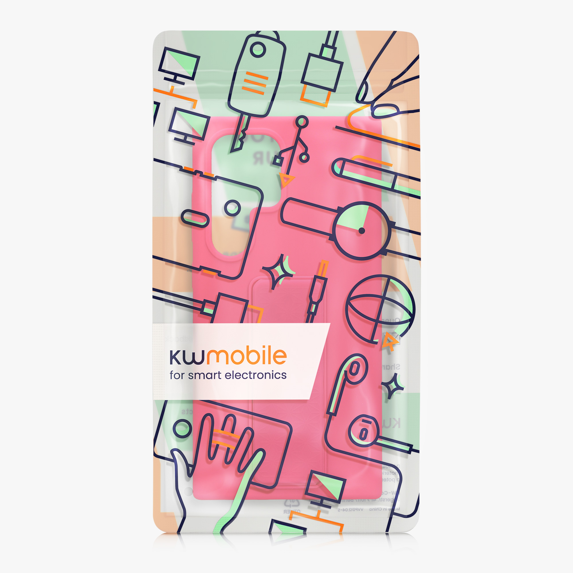 Kryt s poutkem Samsung Galaxy S24 Ultra kwmobile neonově růžová