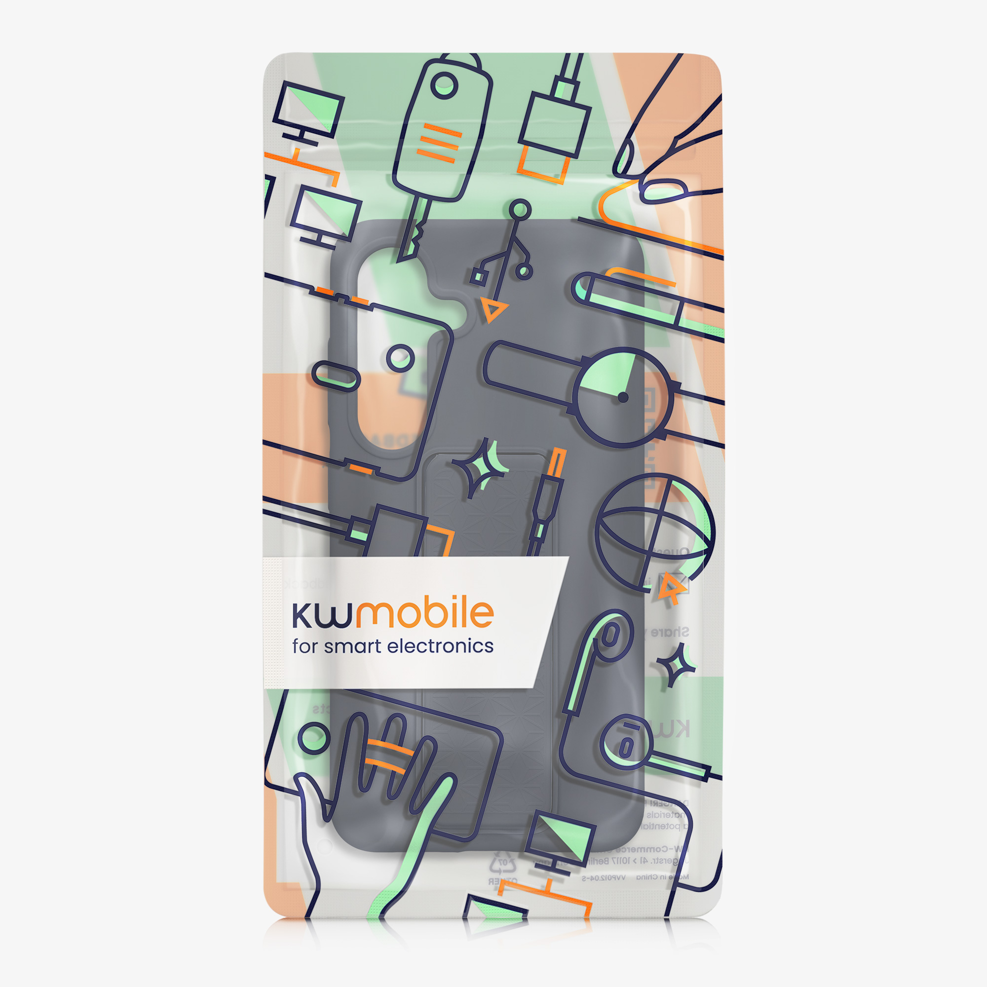 Kryt s poutkem Samsung Galaxy S25 kwmobile borůvkově modrá