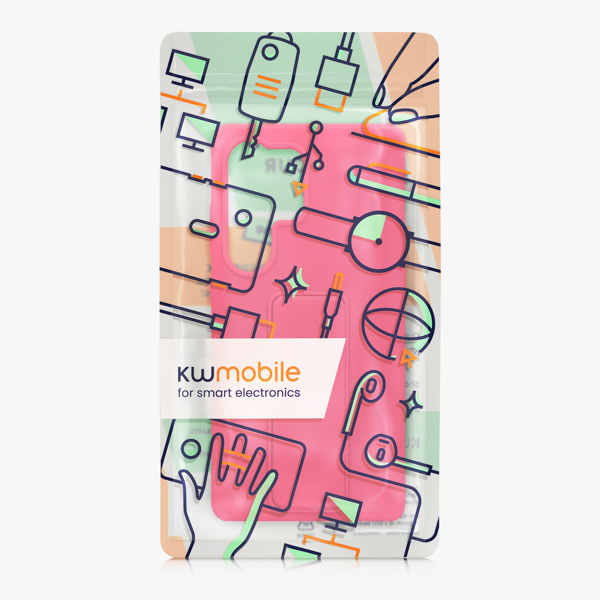 Crossbody kryt na mobil Samsung Galaxy S25 Ultra kwmobile neonově růžová