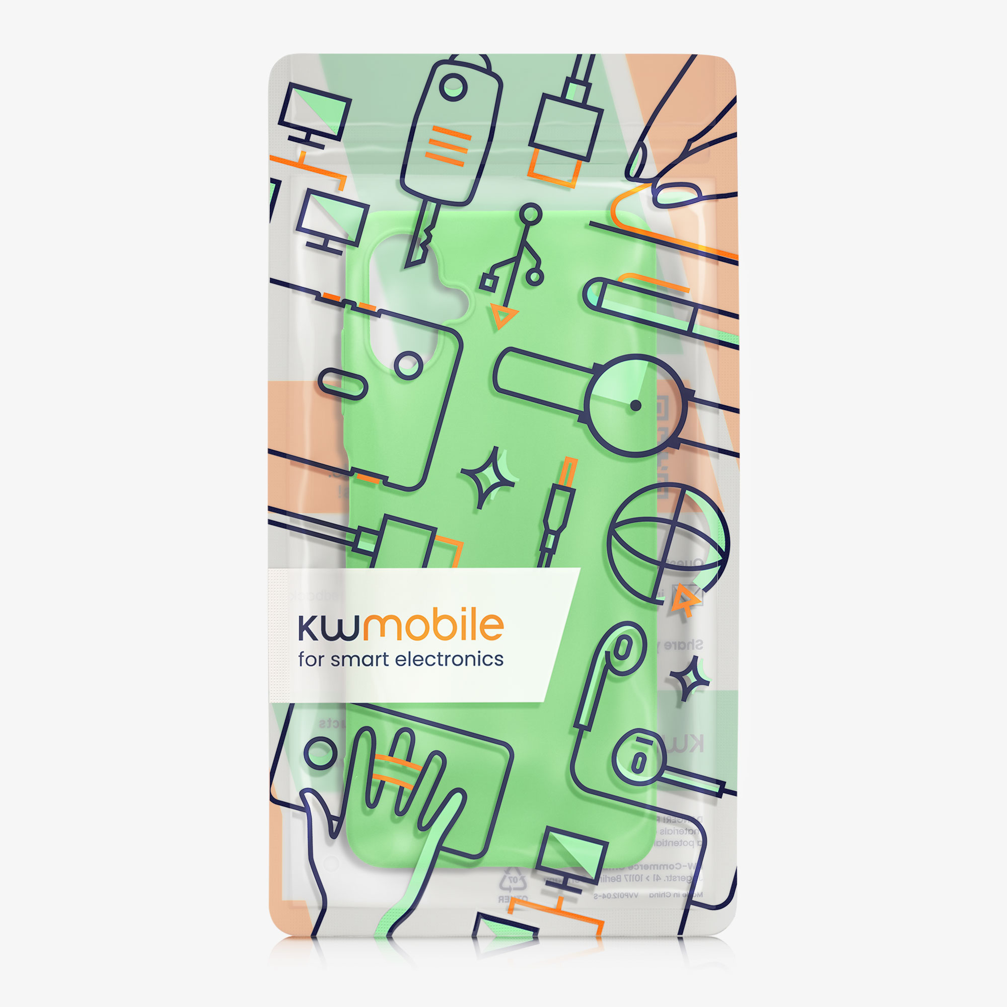 Kryt na mobil Samsung Galaxy A06 kwmobile TPU limetkově zelený