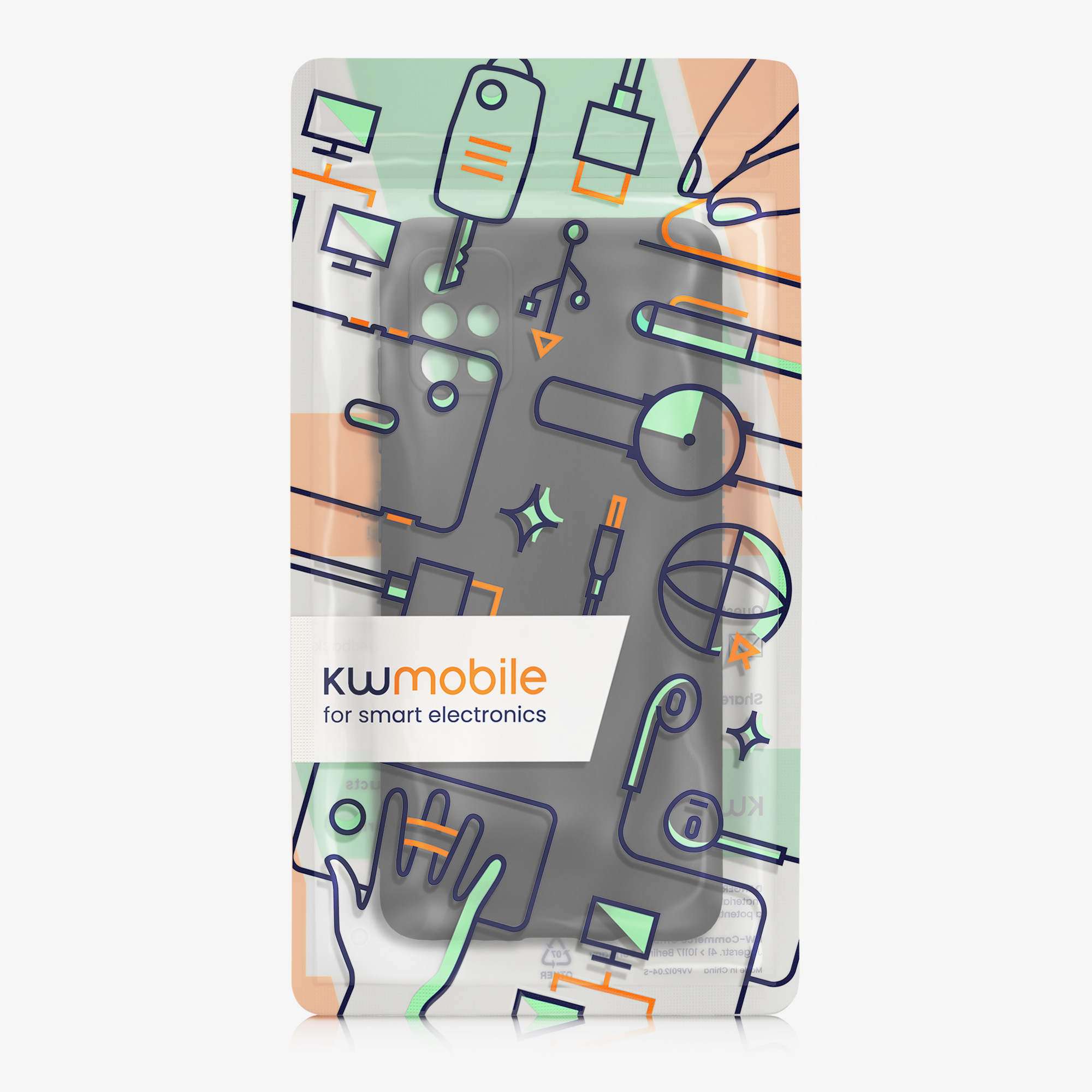 Kryt na mobil Samsung Galaxy A51 kwmobile slim matný TPU Černá