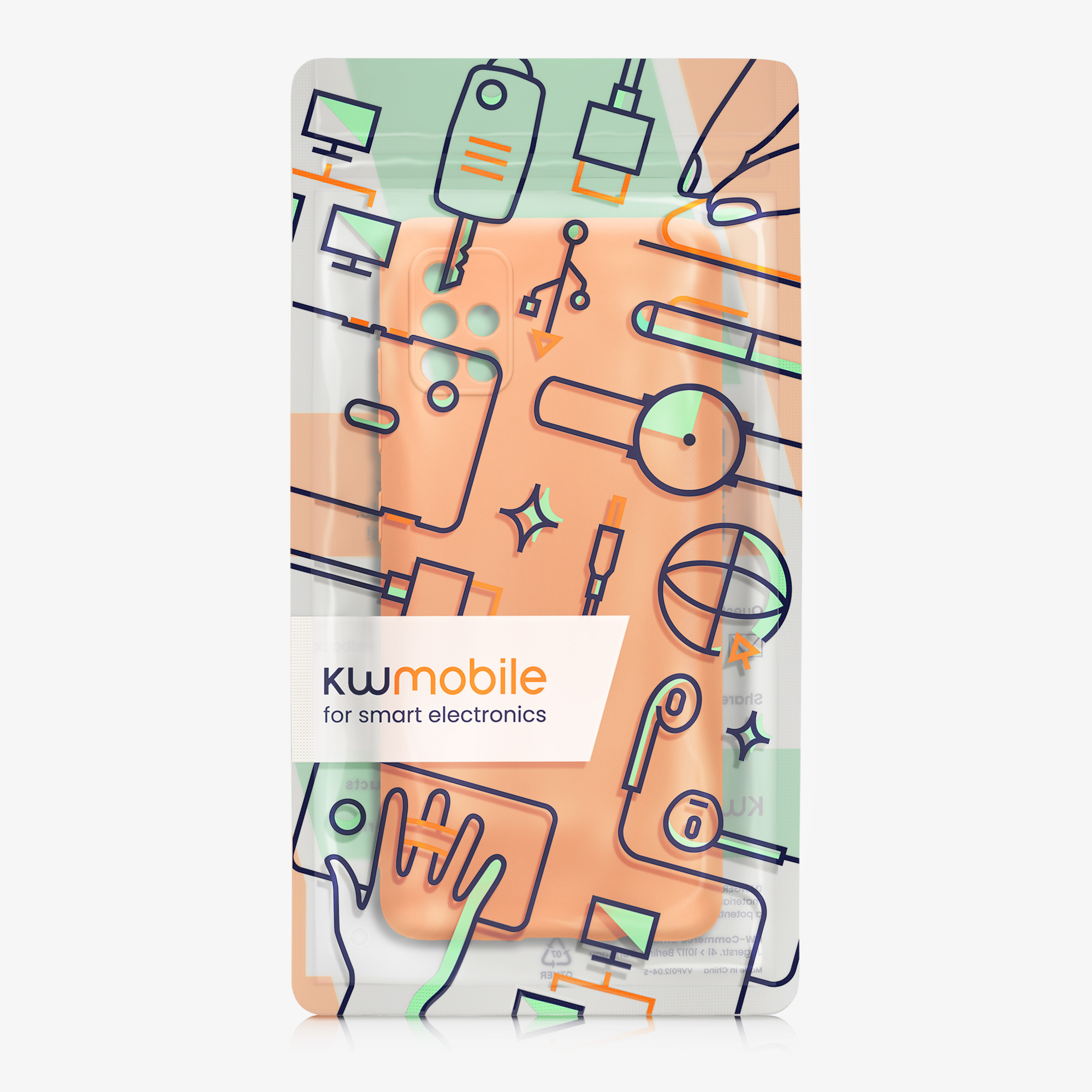 Kryt na mobil Samsung Galaxy A51 kwmobile slim matný TPU Ovocná oranžová