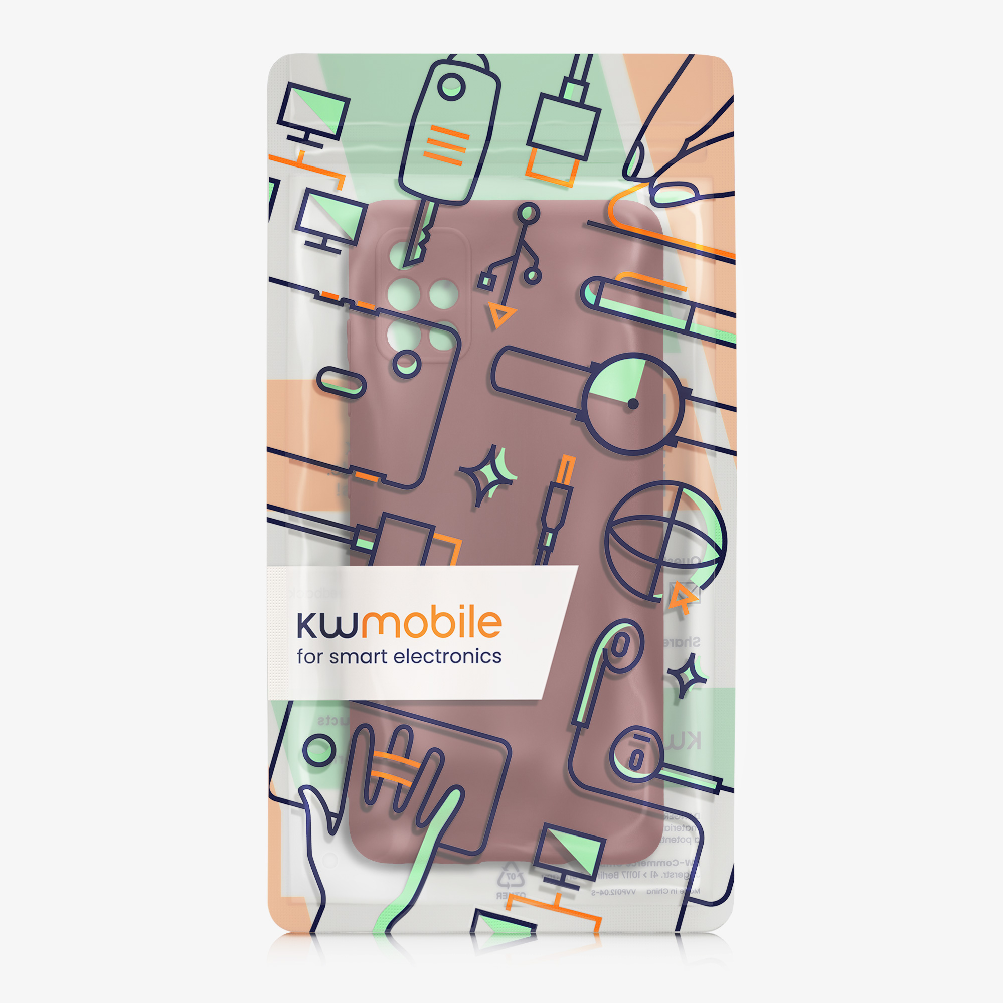 Kryt na mobil Samsung Galaxy A51 kwmobile slim matný TPU Bordeaux fialová