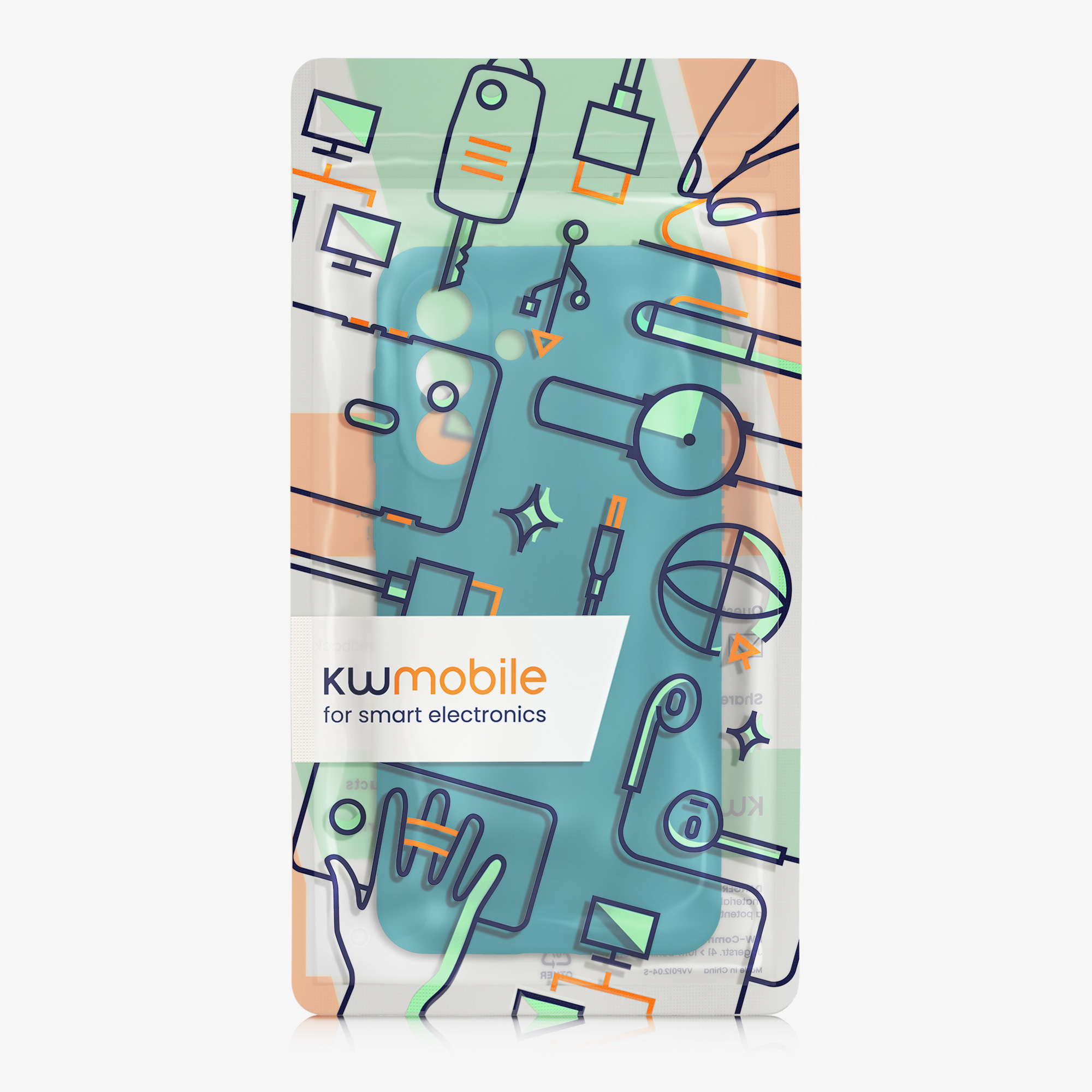 Kryt na mobil Samsung Galaxy A56 5G kwmobile slim matný TPU Matná petrolejová