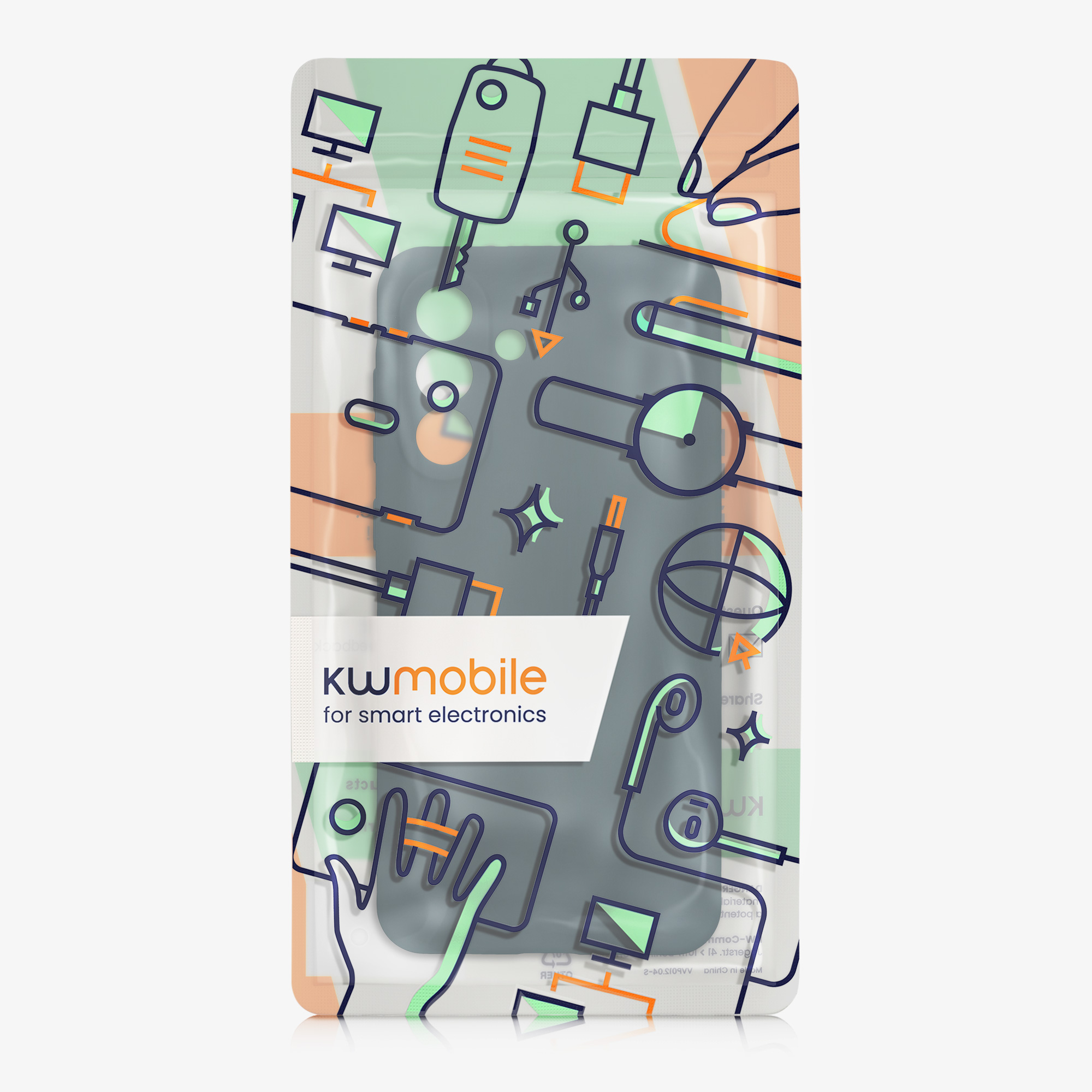 Kryt na mobil Samsung Galaxy A56 5G kwmobile slim matný TPU Tmavě břidlicová