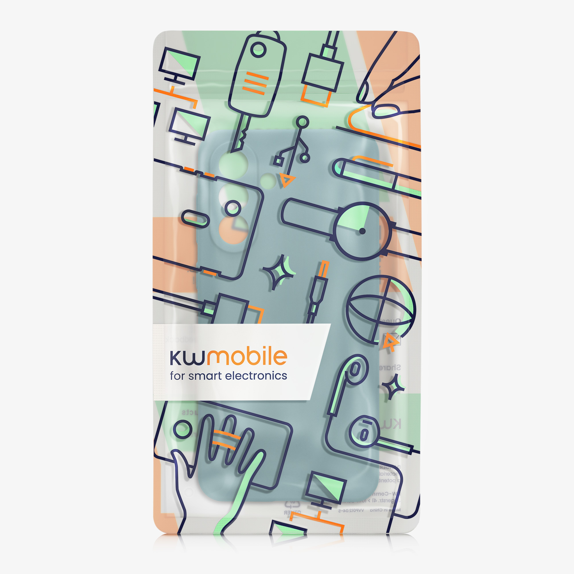 Kryt na mobil Samsung Galaxy A56 5G kwmobile slim matný TPU Arktická noc