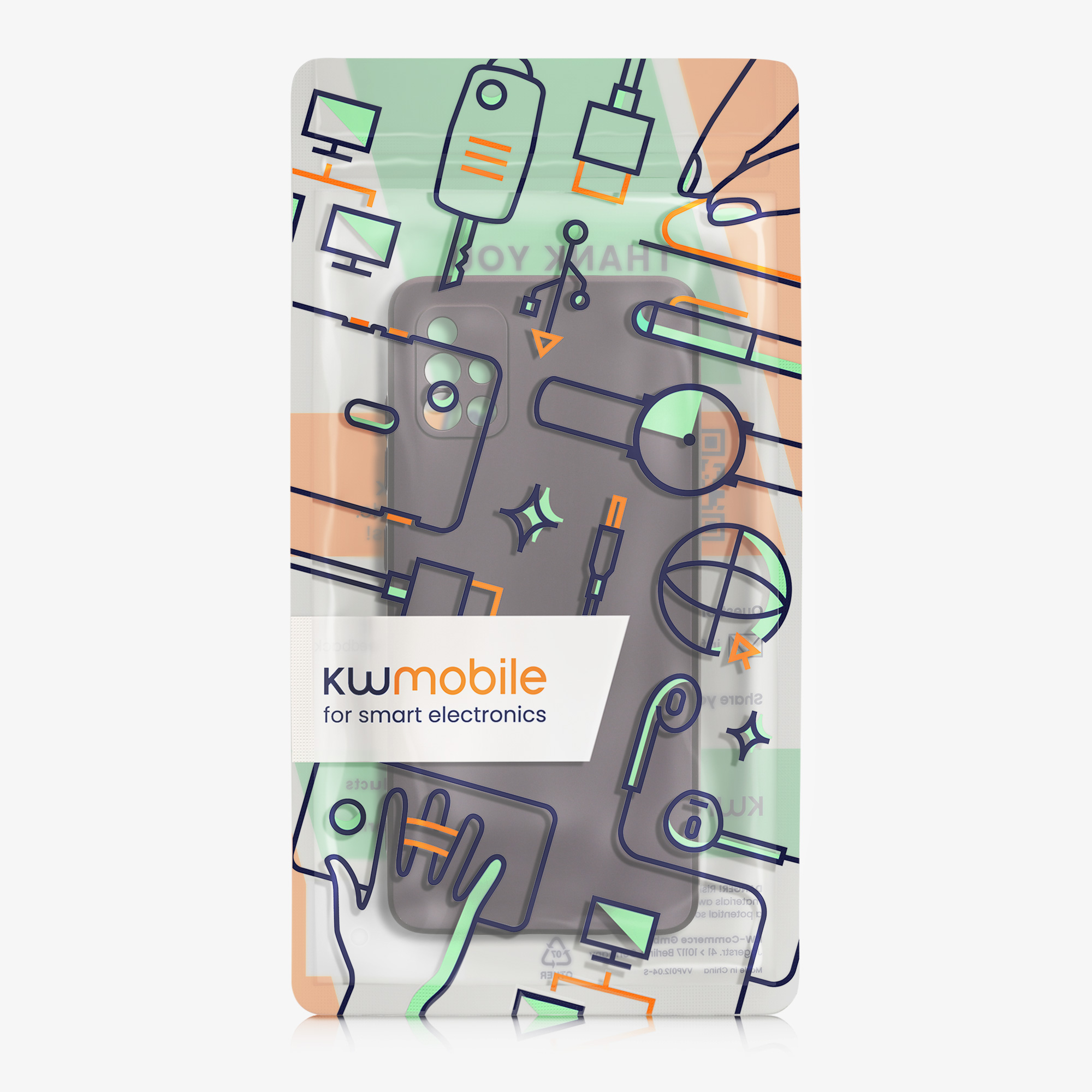 Kryt na mobil Samsung Galaxy A51 kwmobile TPU metalický Metalická ostružinová