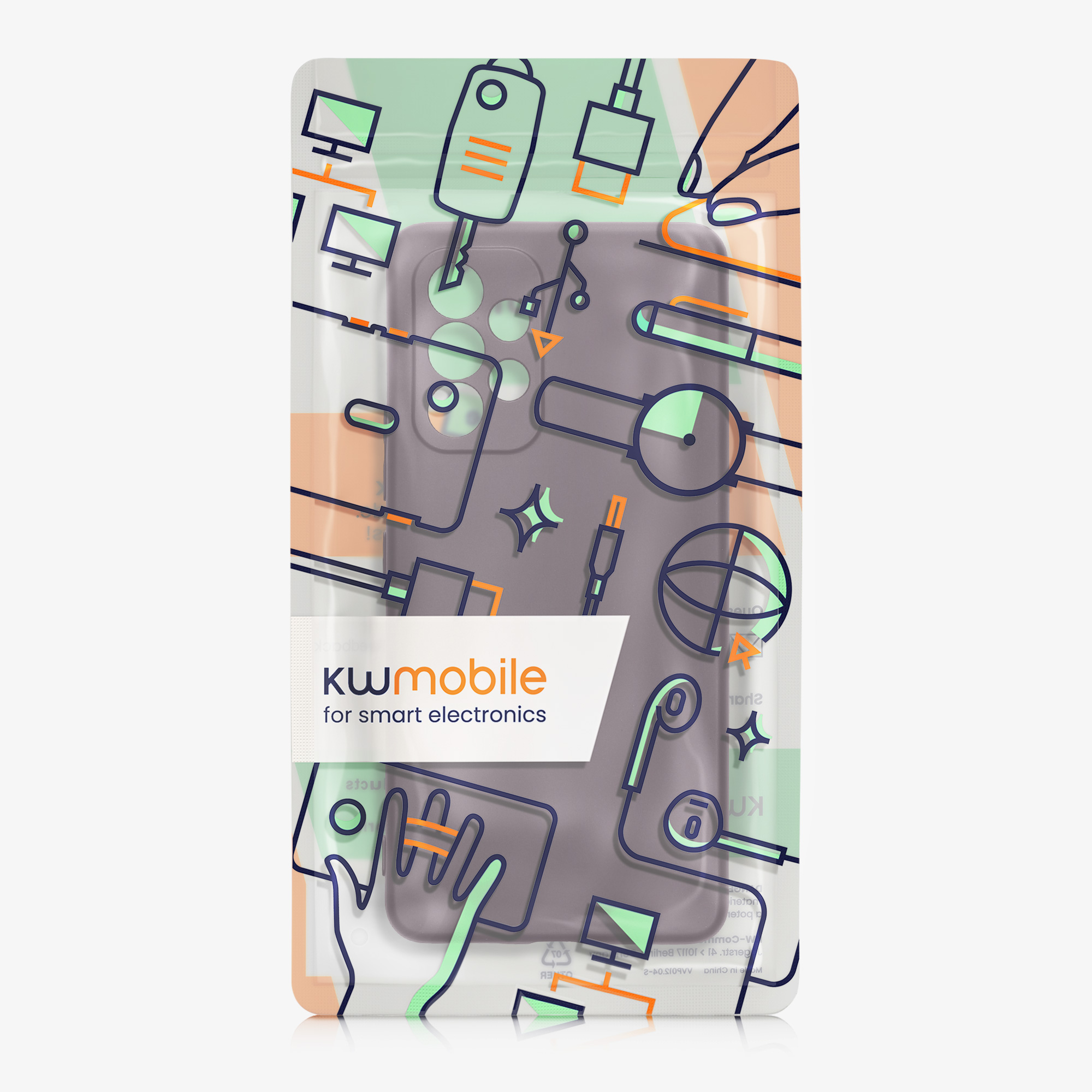 Kryt na mobil Samsung Galaxy A53 5G kwmobile TPU metalický Metalická ostružinová