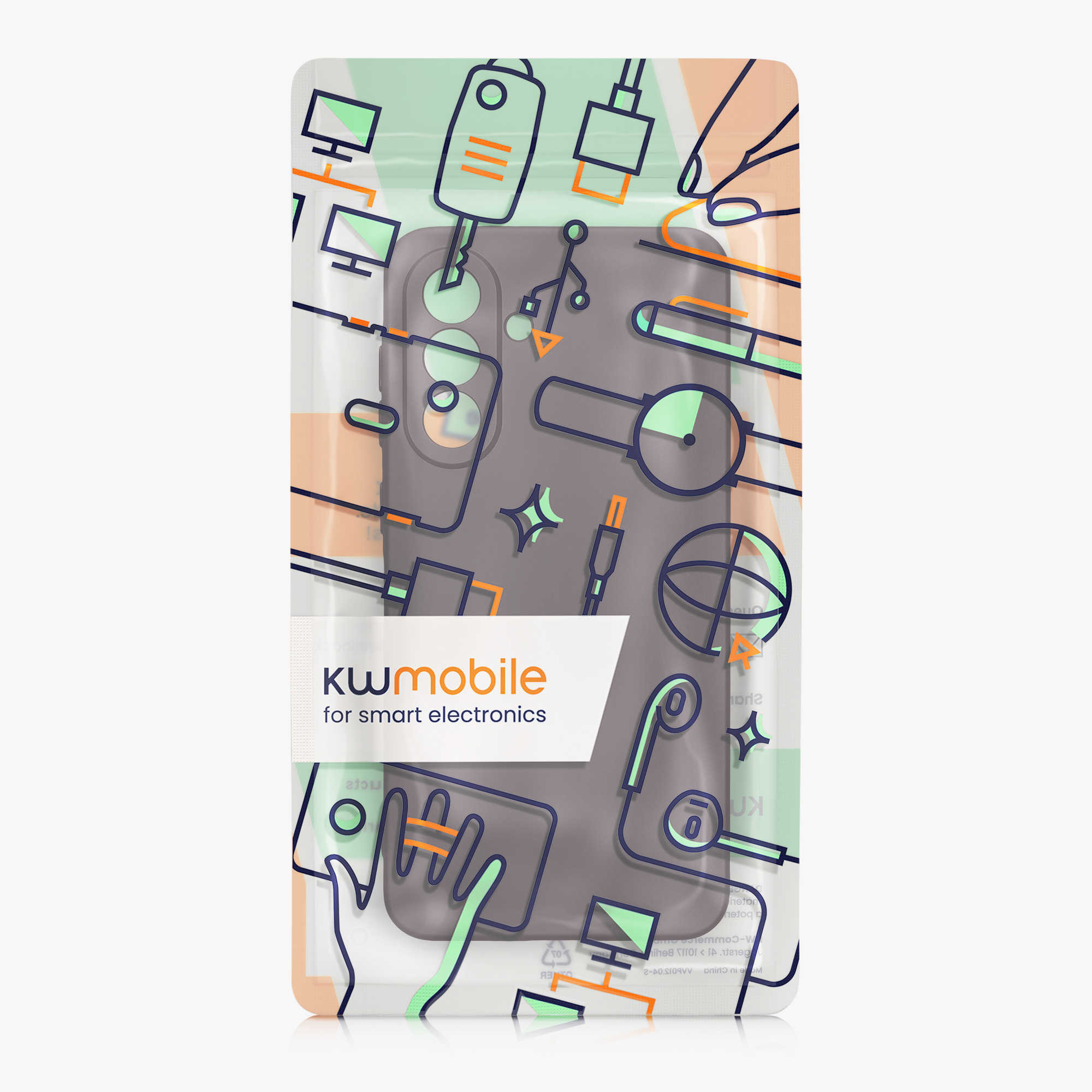 Kryt na mobil Samsung Galaxy A56 5G kwmobile TPU metalický Metalická ostružinová