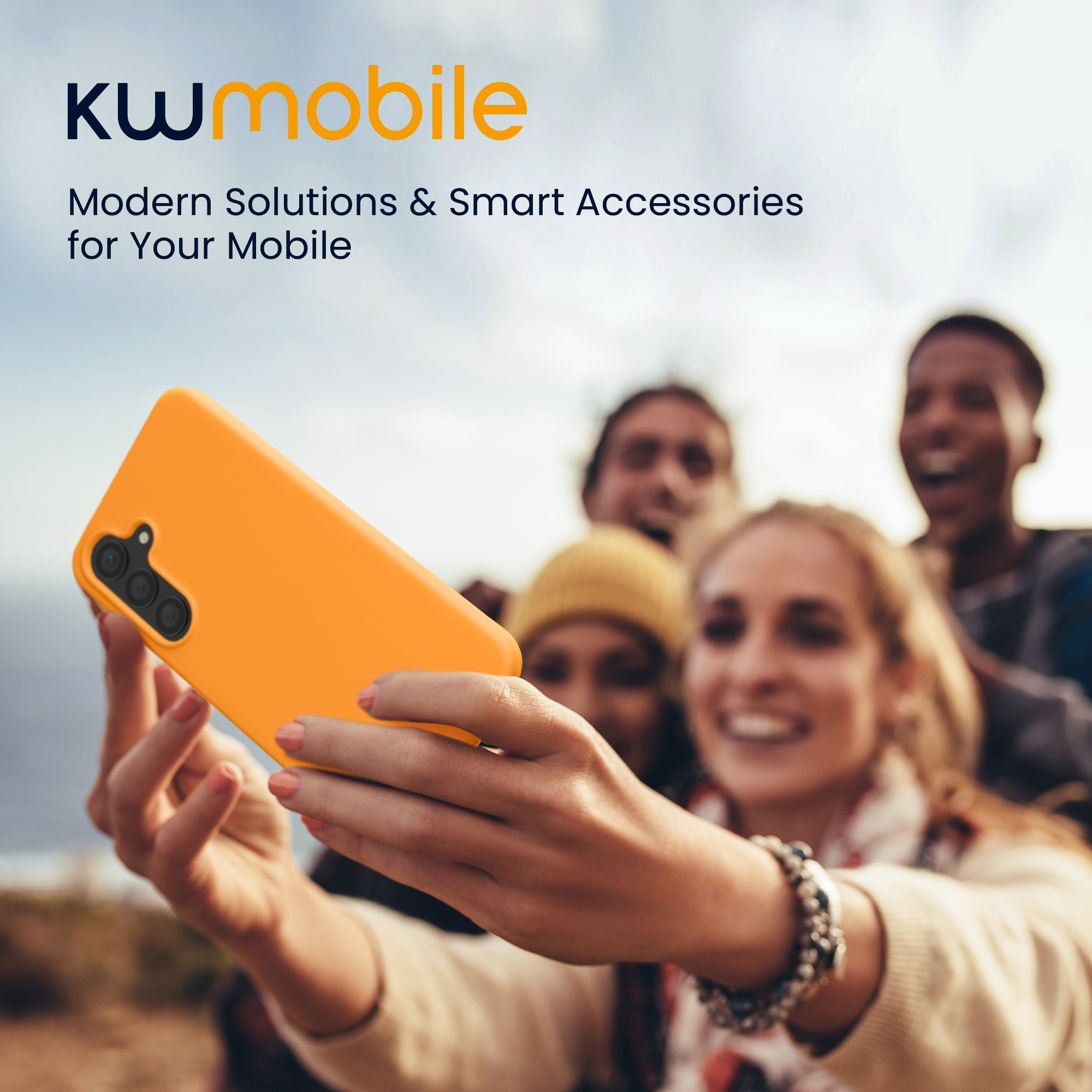 Kryt na mobil Samsung Galaxy S25 FE kwmobile oranžová Fruity Orange