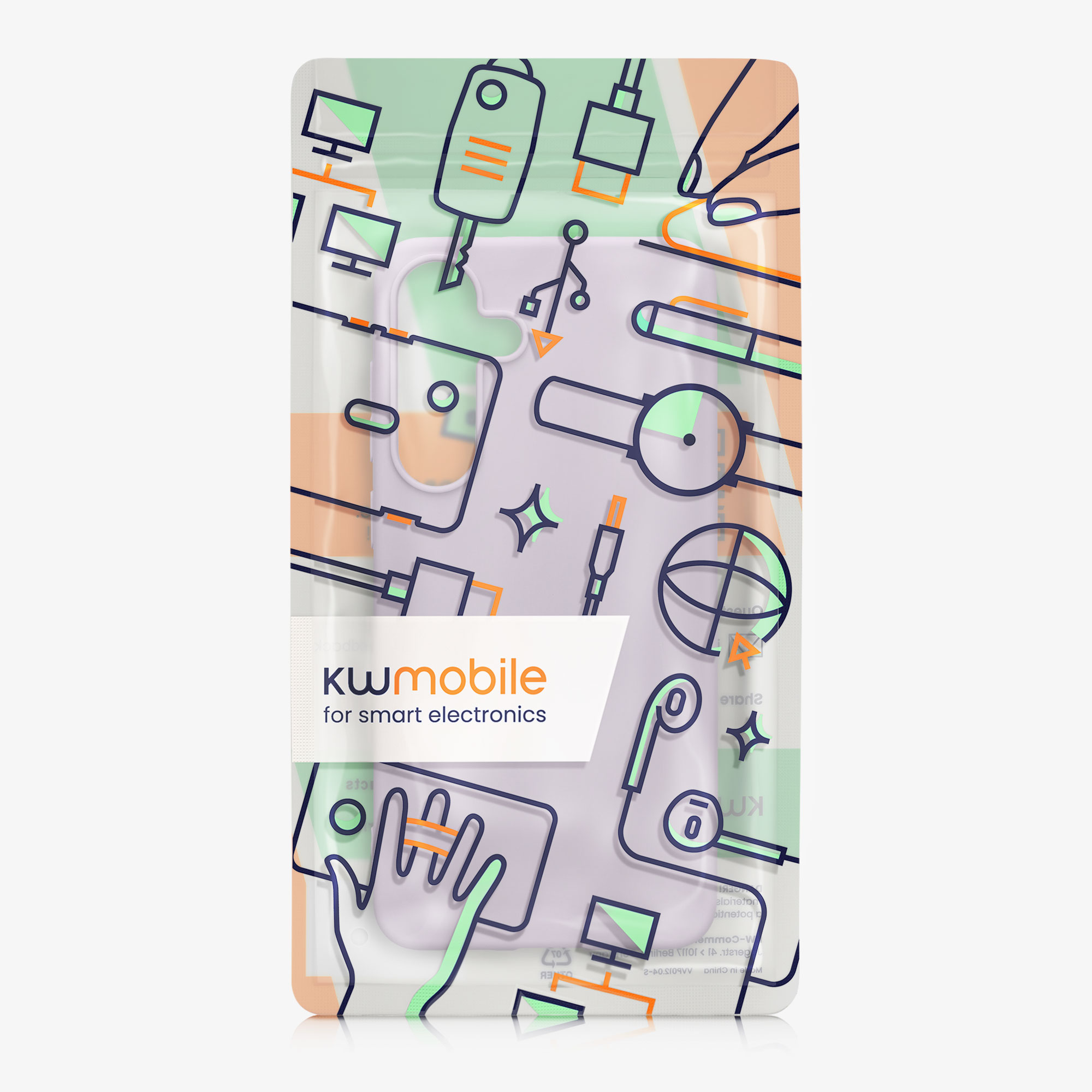 Kryt na mobil Samsung Galaxy S25 FE kwmobile levandulová