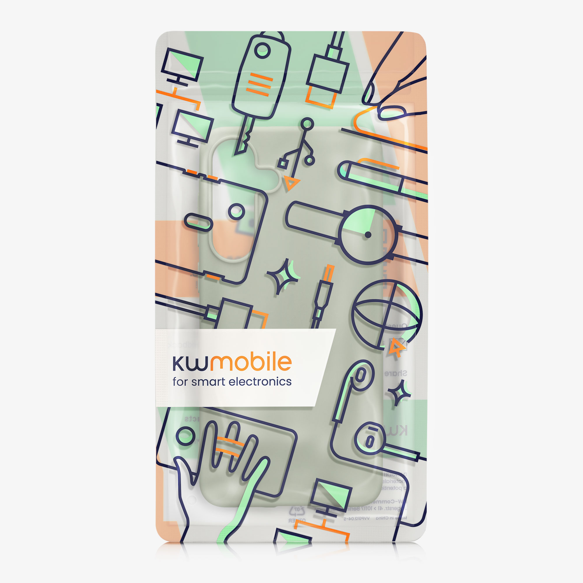 Kryt na mobil Samsung Galaxy S25 FE kwmobile šedozelená