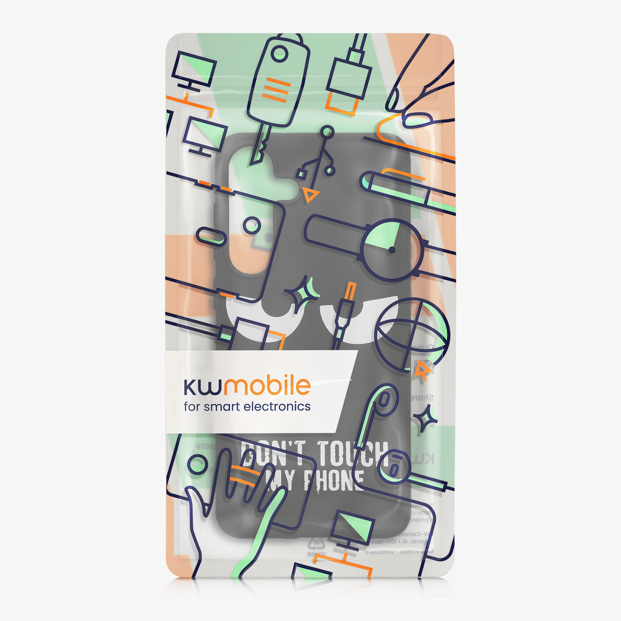 Kryt na mobil Samsung Galaxy S25 FE kwmobile bílá / černá