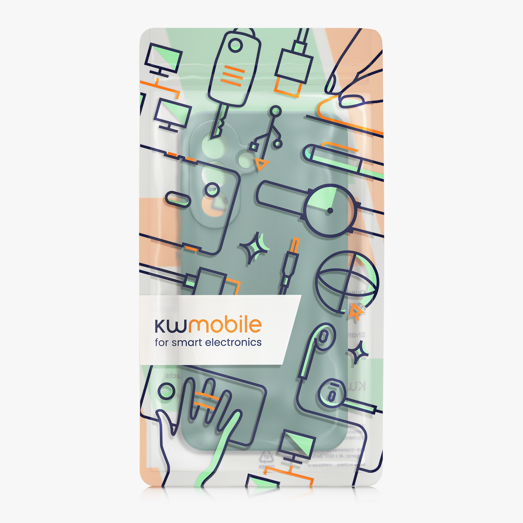 Kryt na mobil Samsung Galaxy A56 5G kwmobile slim matný TPU Lesní zelená