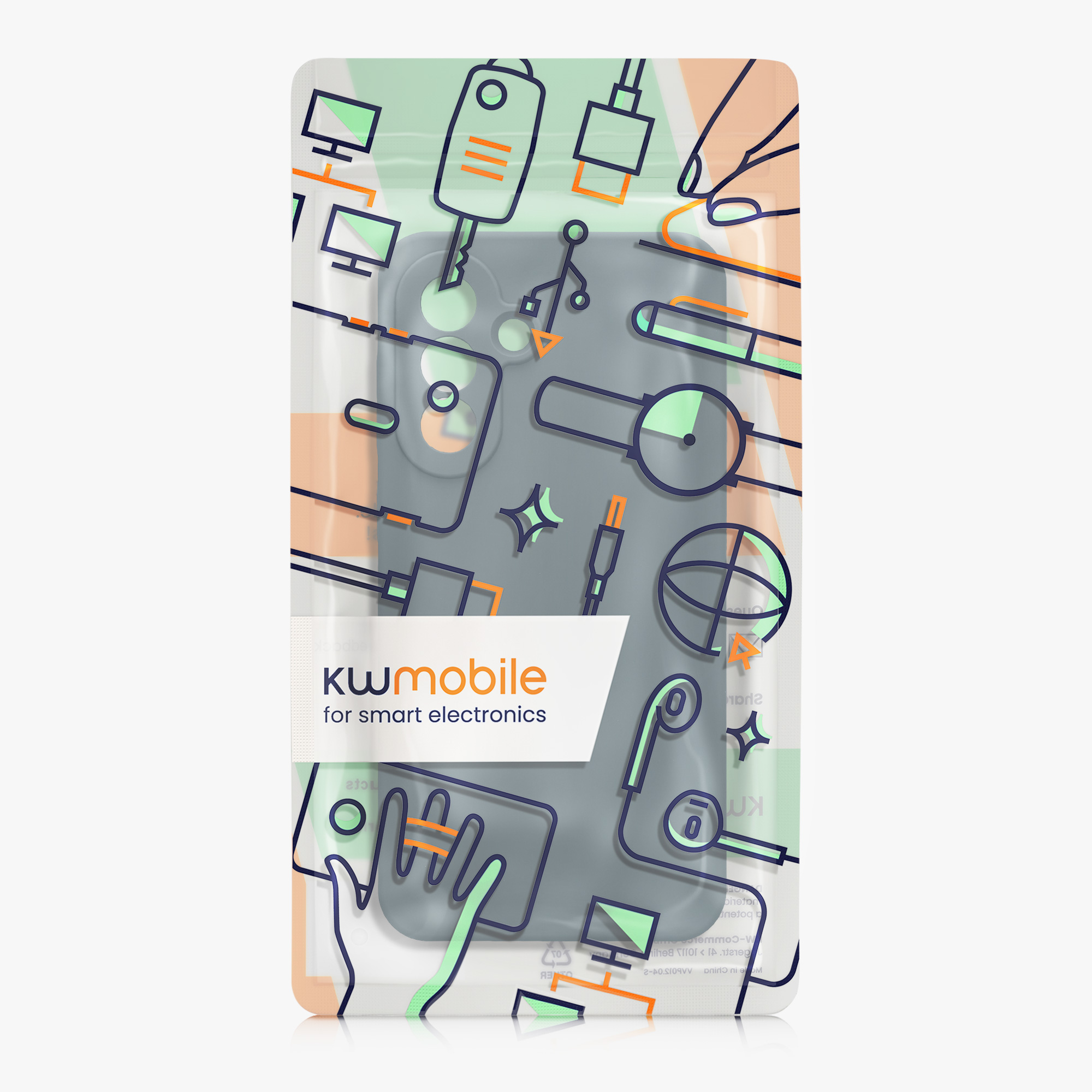 Kryt na mobil Samsung Galaxy A56 5G kwmobile slim matný TPU Tmavě břidlicová