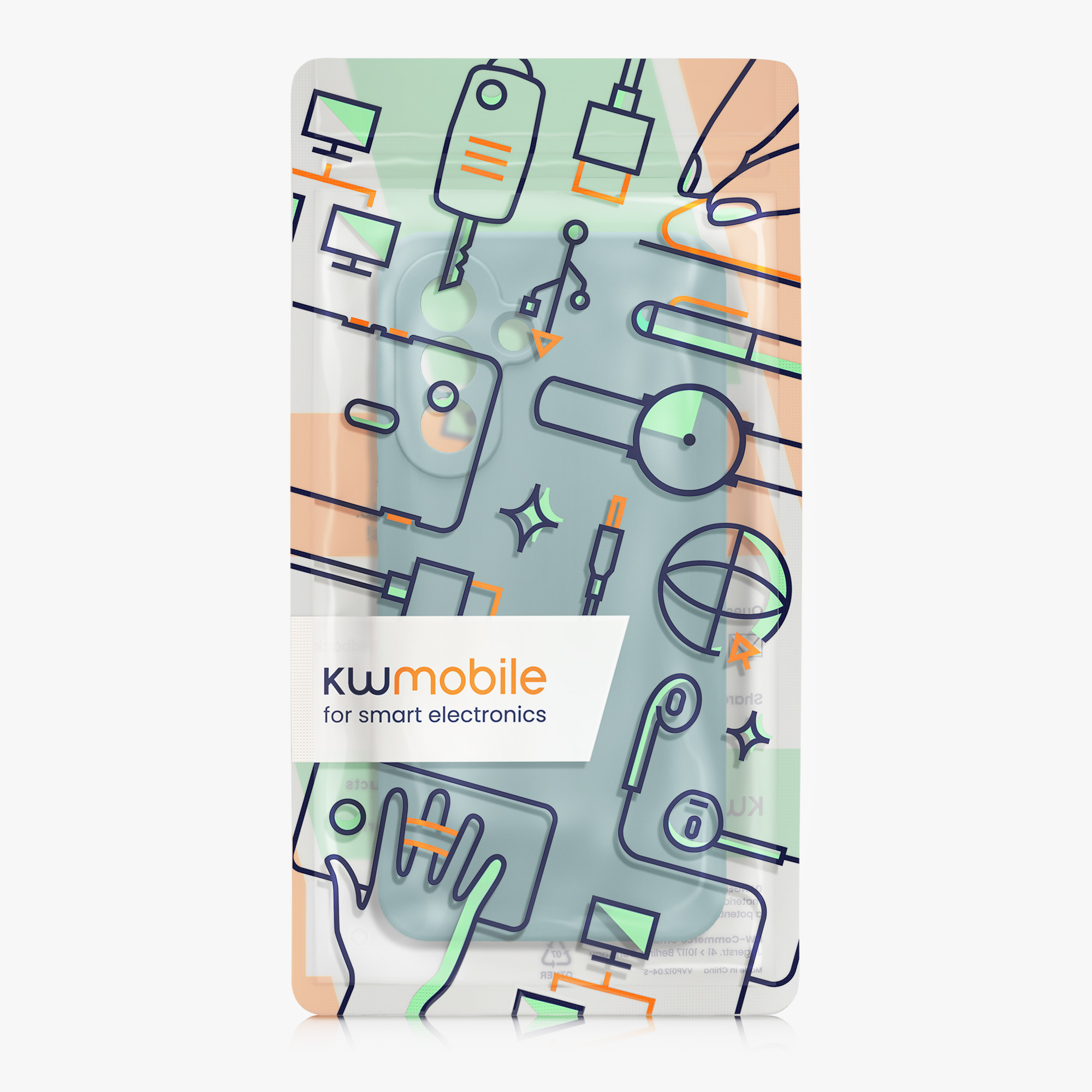 Kryt na mobil Samsung Galaxy A56 5G kwmobile slim matný TPU Arktická noc
