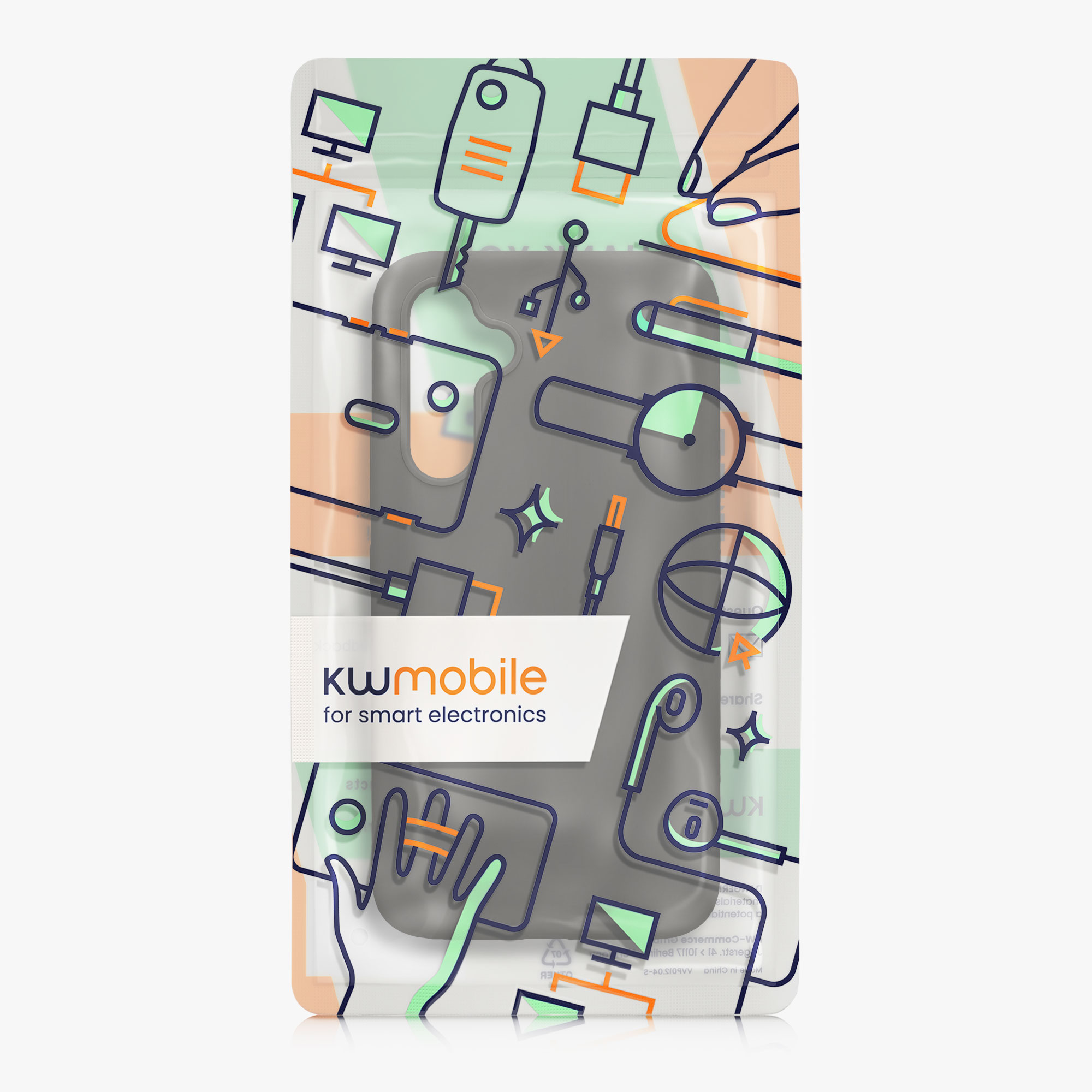 Kryt na mobil Samsung Galaxy A54 5G kwmobile TPU Tmavě šedá