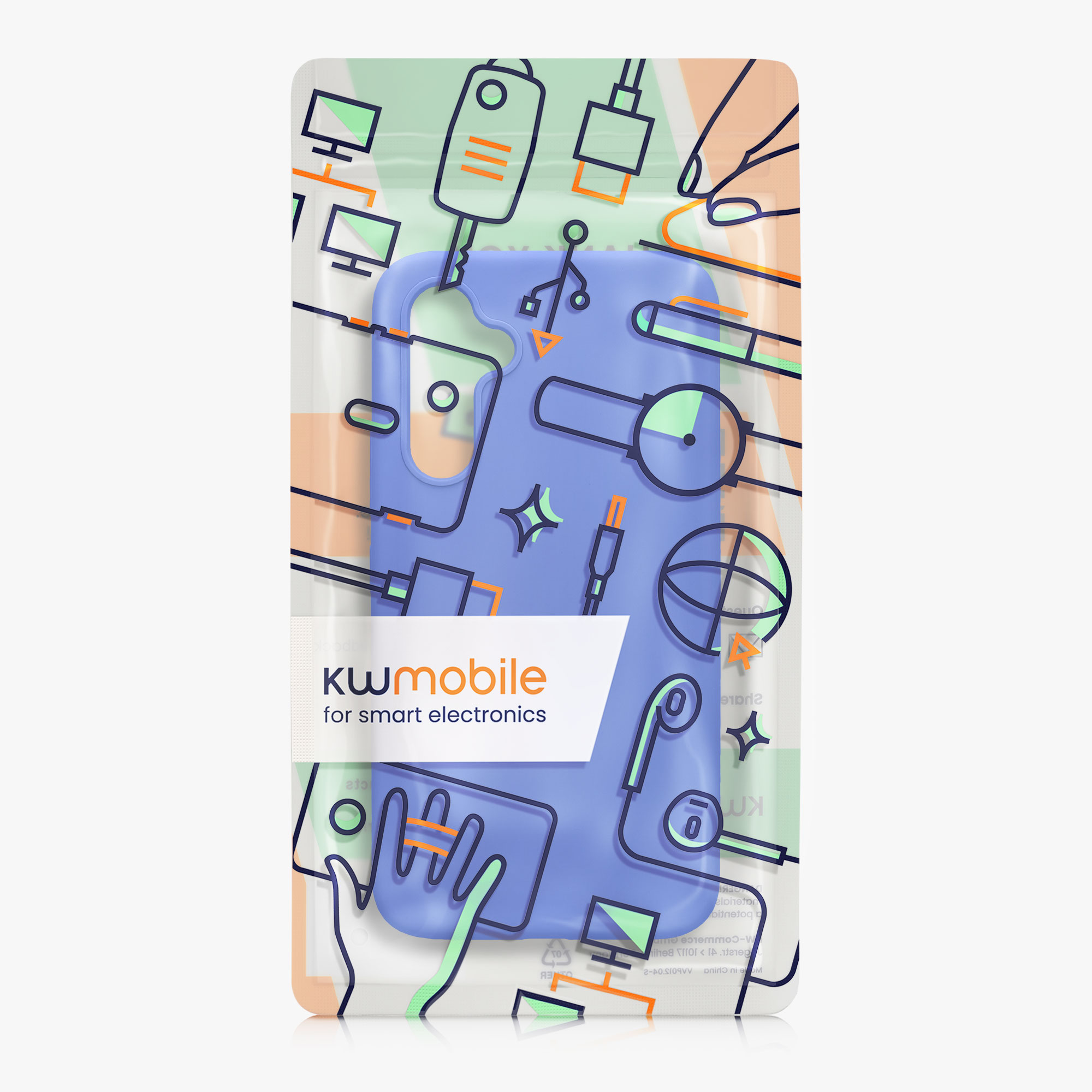 Kryt na mobil Samsung Galaxy A54 5G kwmobile TPU Baltická modrá