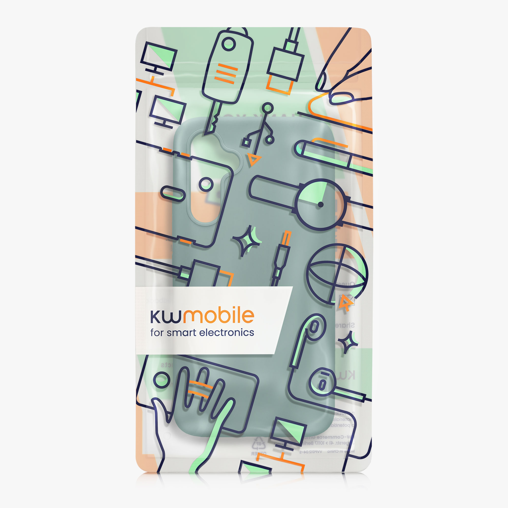 Kryt na mobil Samsung Galaxy A54 5G kwmobile TPU Lesní zelená