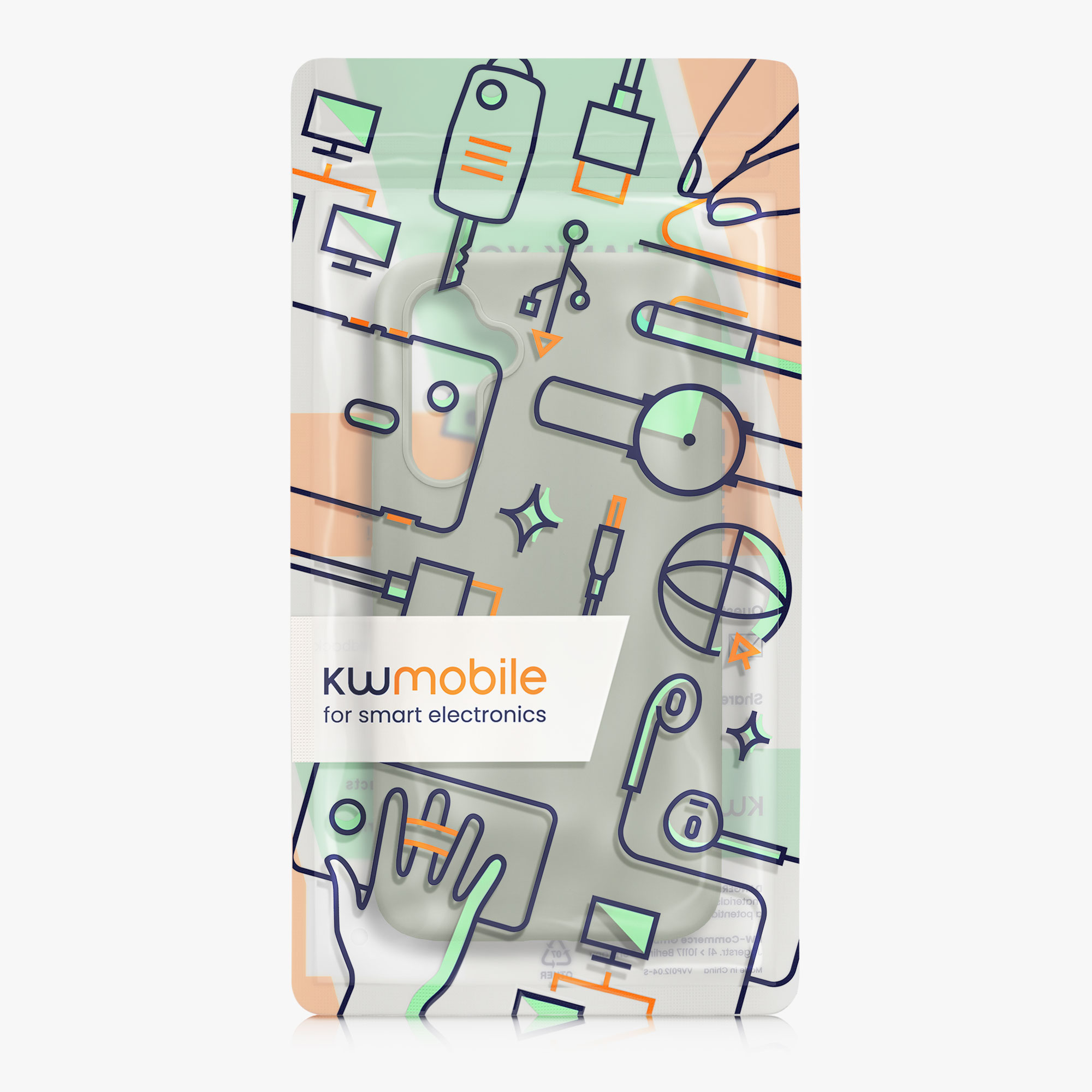 Kryt na mobil Samsung Galaxy A54 5G kwmobile TPU Šedo-zelená