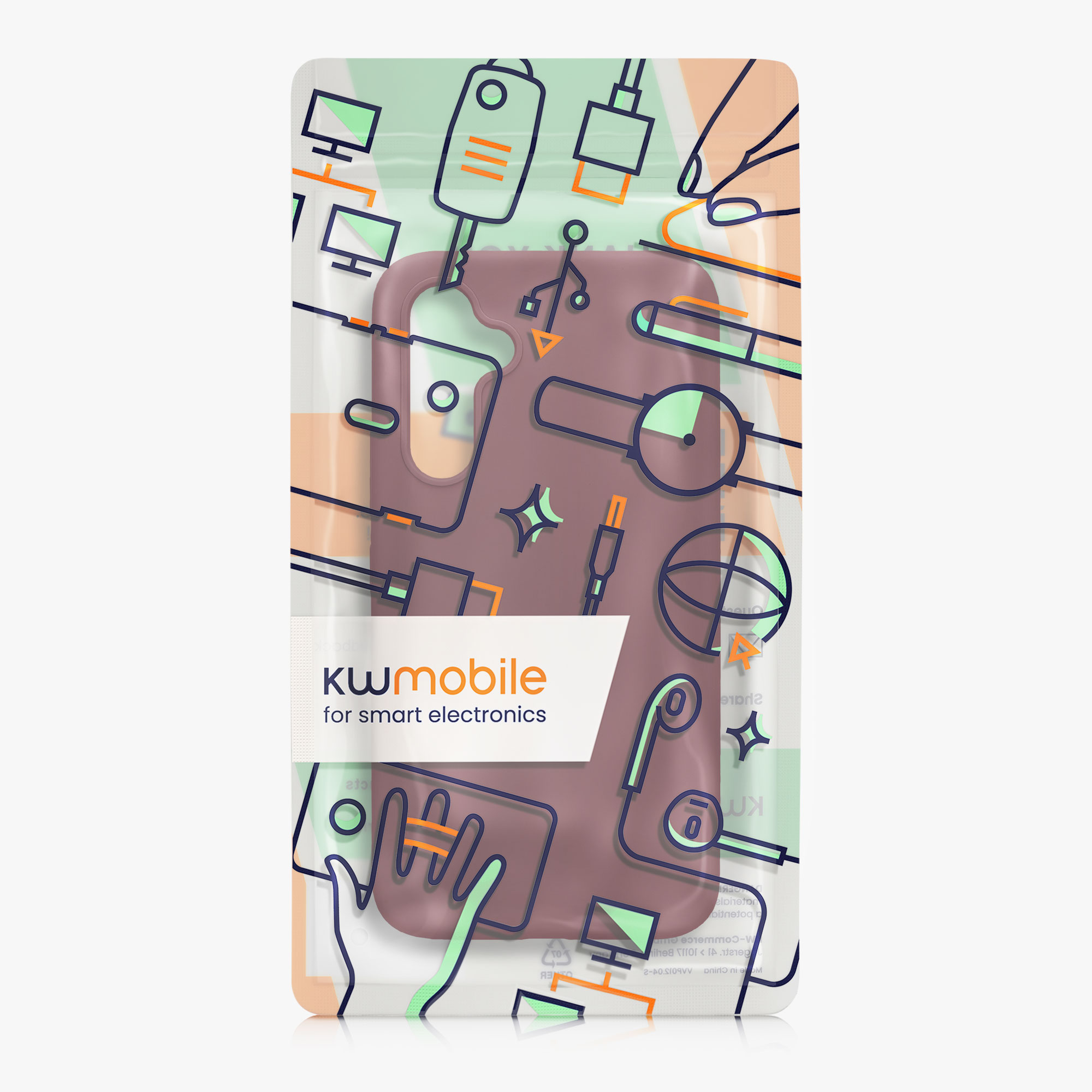 Kryt na mobil Samsung Galaxy A54 5G kwmobile TPU Bordeaux fialová